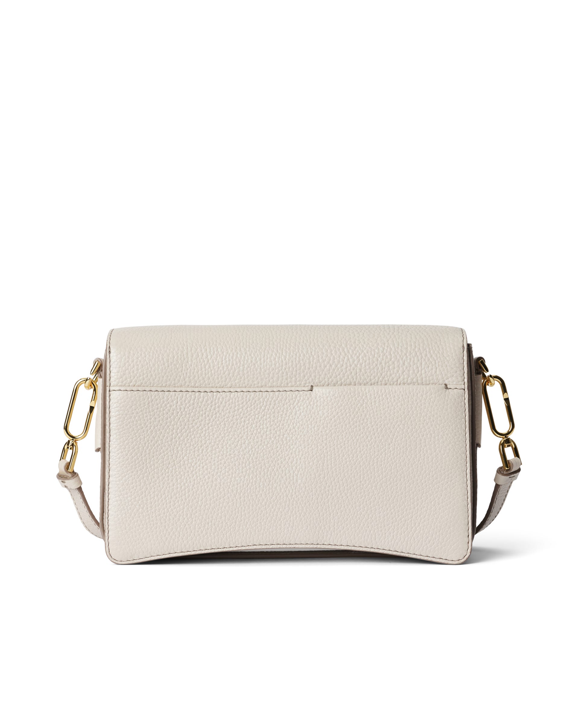 ECCO® 가죽 핀치 크로스바디 백 - 베이지 - Back