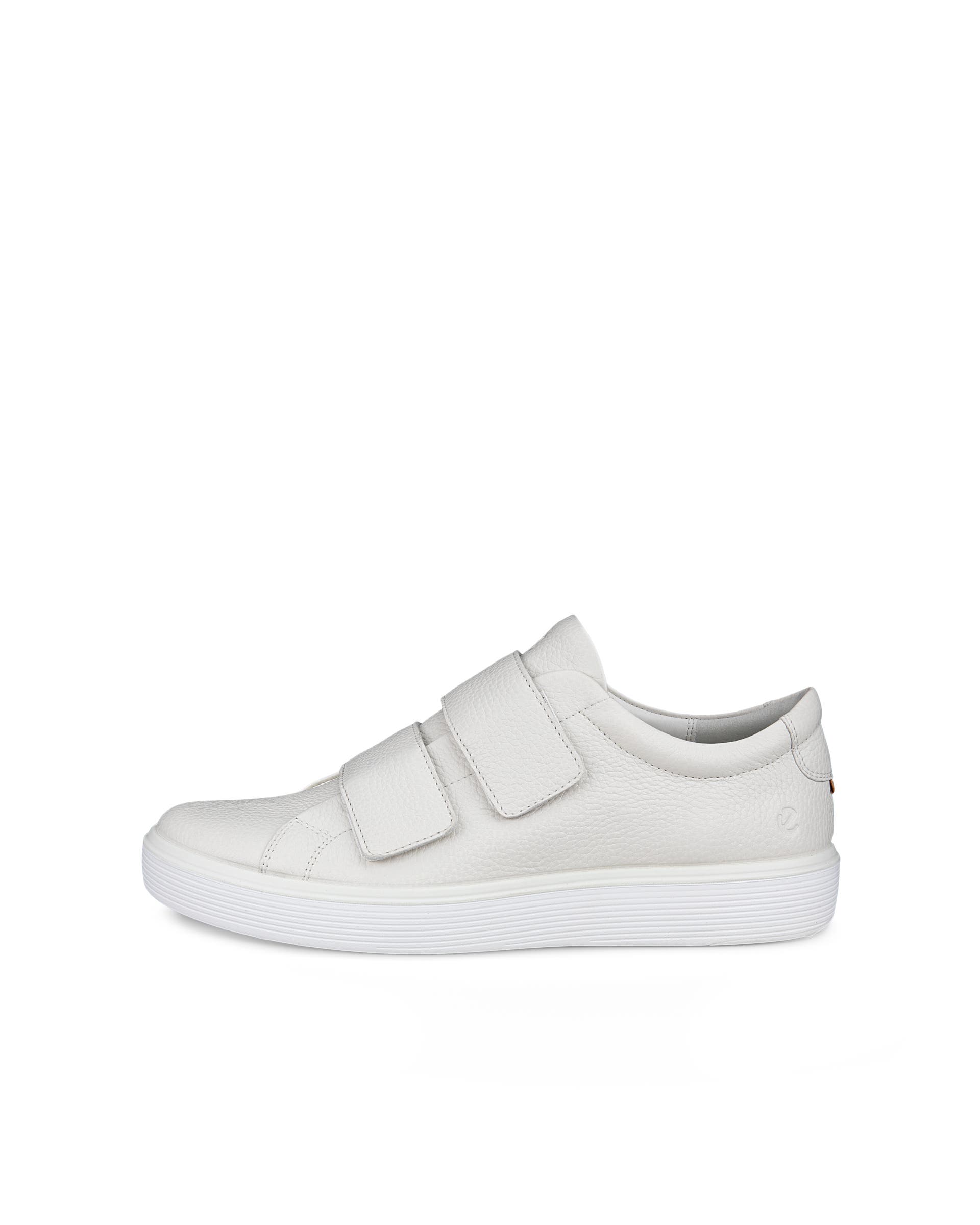 Men's ECCO® Soft 60 Leather Trainer - White - Outside