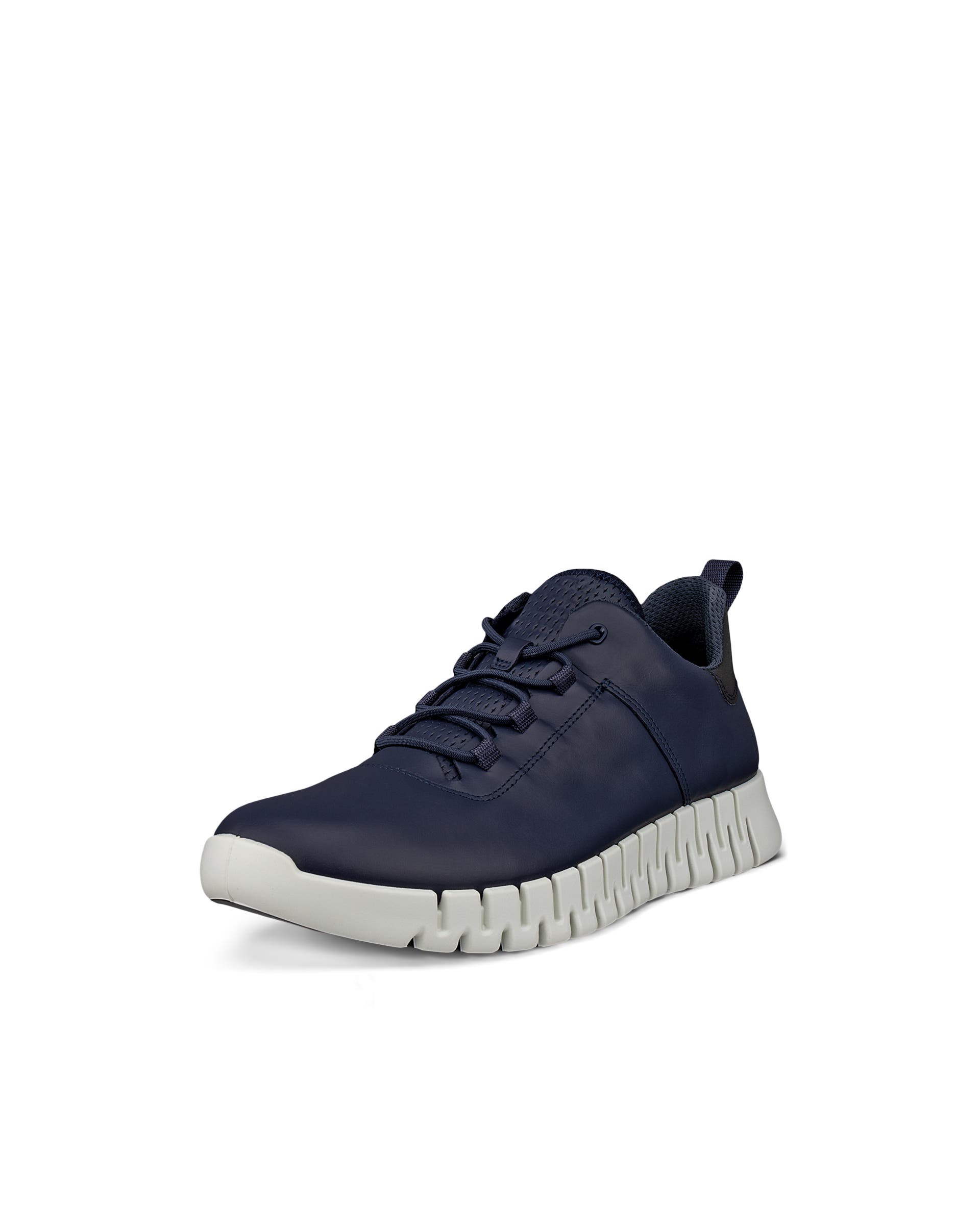 ECCO® Gruuv baskets en cuir pour homme - Bleu - Main