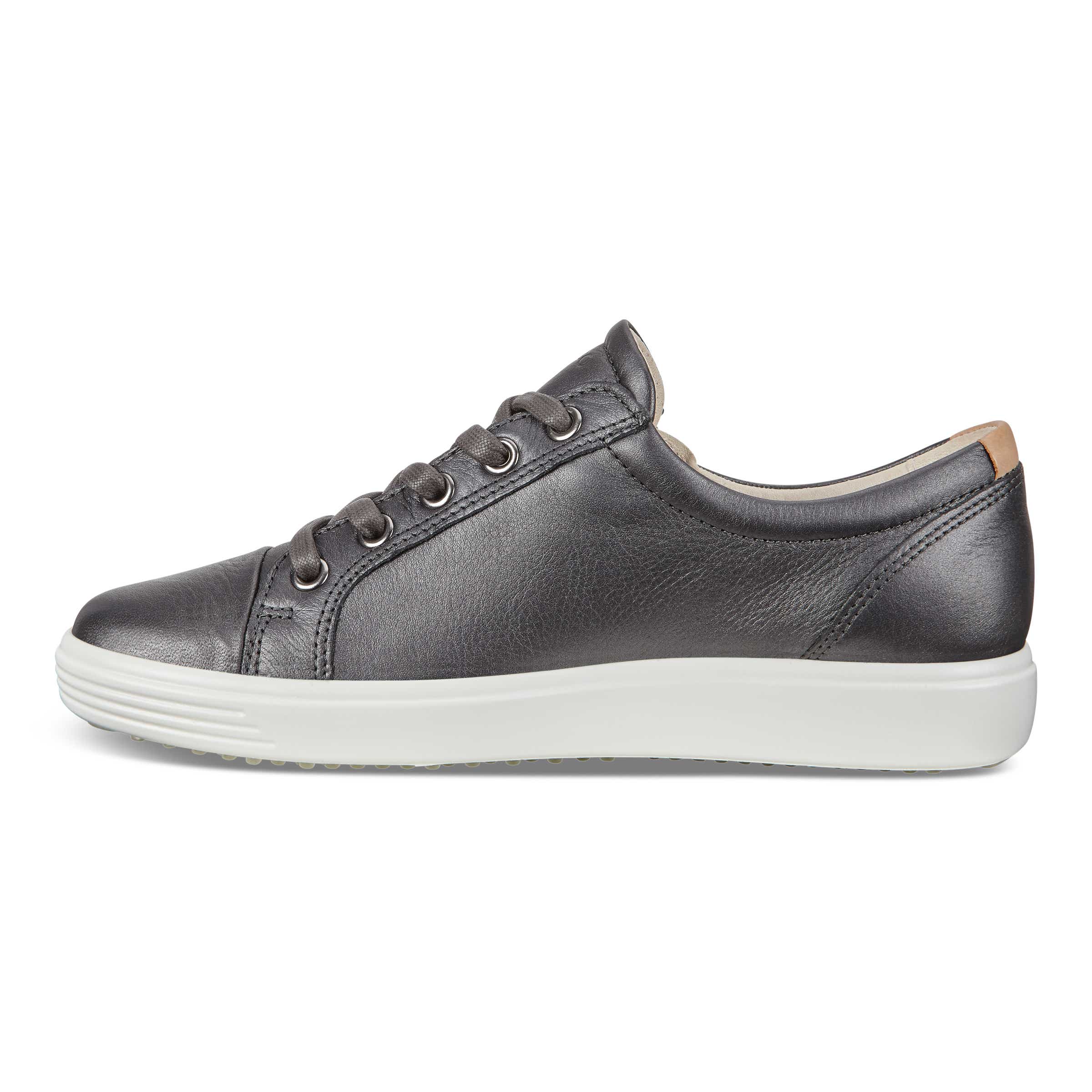 Women's ECCO® Soft 7 Leather Sneaker - Metallics - Inside