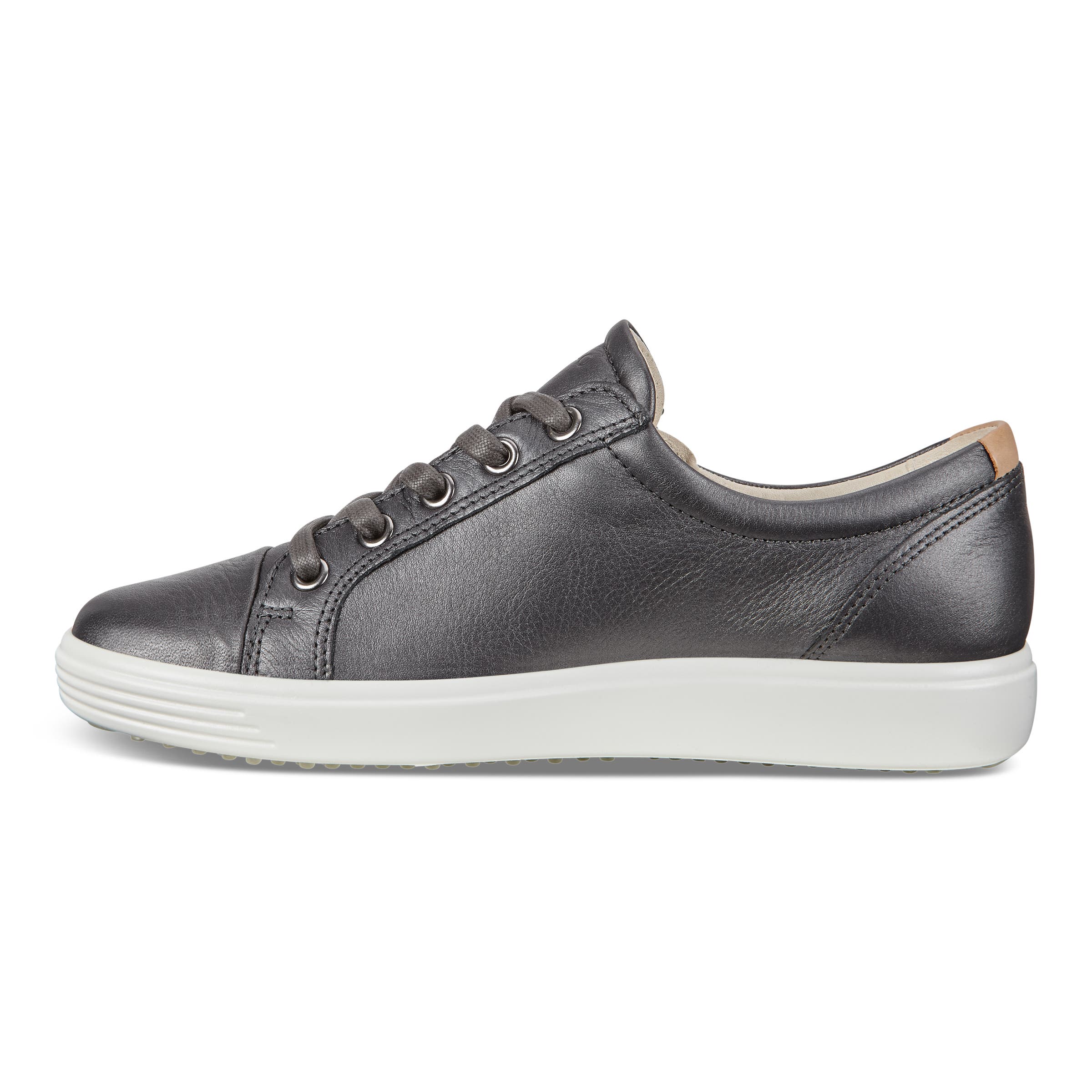 Women's ECCO® Soft 7 Leather Sneaker - Metallics - Inside