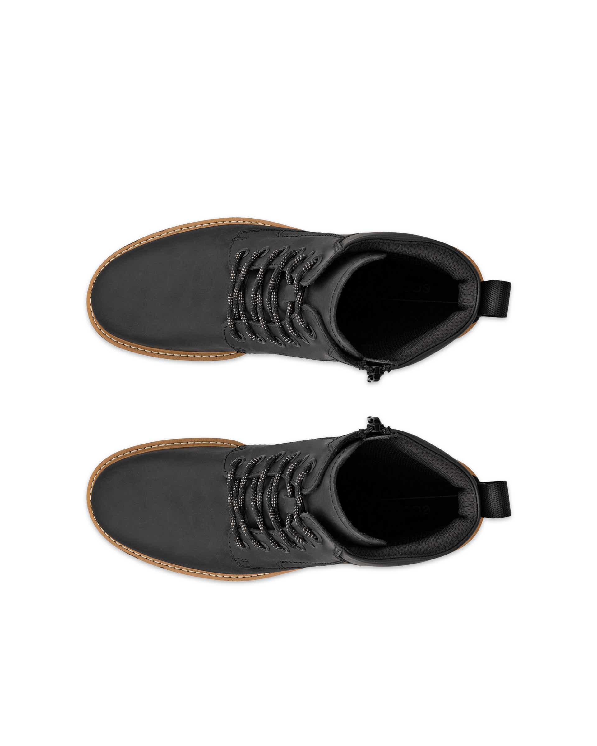 ECCO® ELAINA Damen Schnürstiefel aus Nubukleder - Schwarz - Top left pair