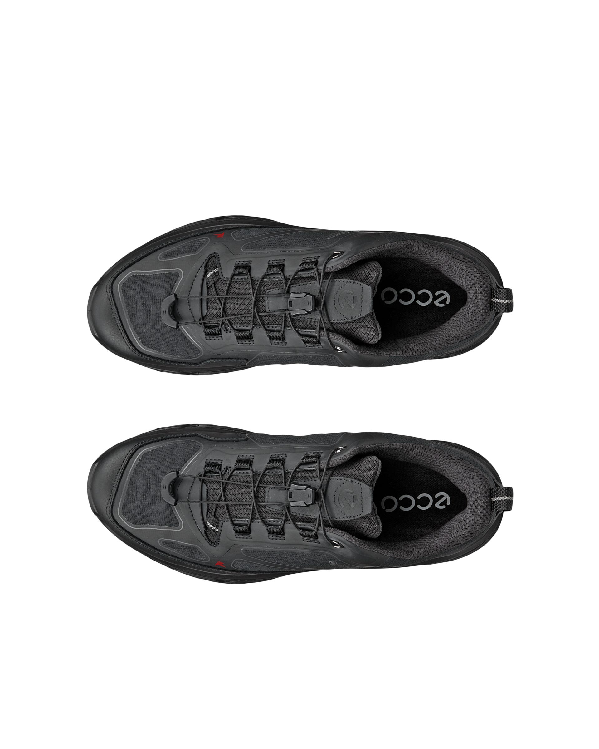Men's ECCO® RECEPTOR XP Textile Gore-Tex Outdoor Trainer - Black - Top left pair