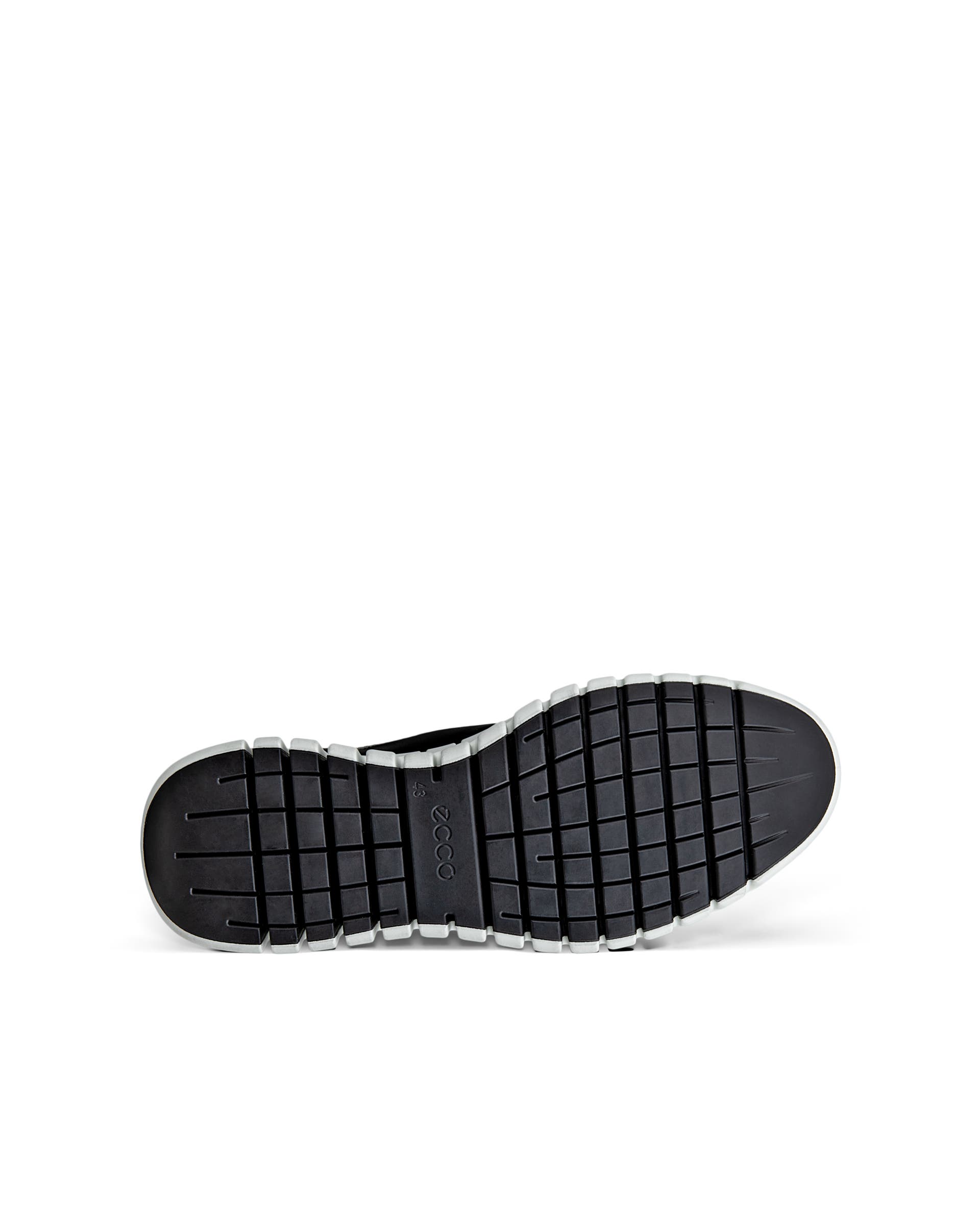 ECCO® GRUUV heren leren sneaker - Zwart - Sole