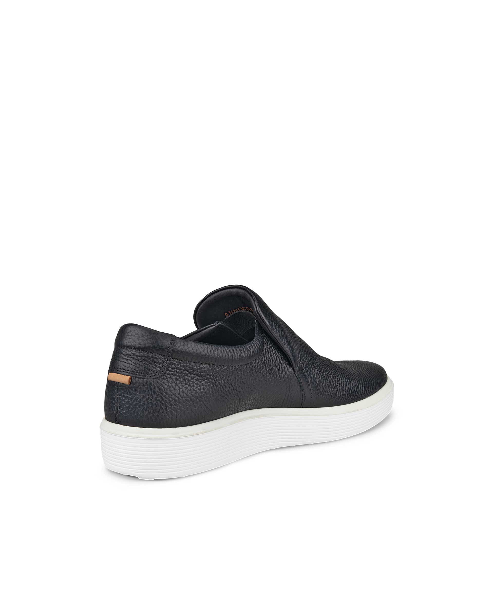 ECCO Soft 60 メンズ レザースリッポンスニーカー | ブラック
