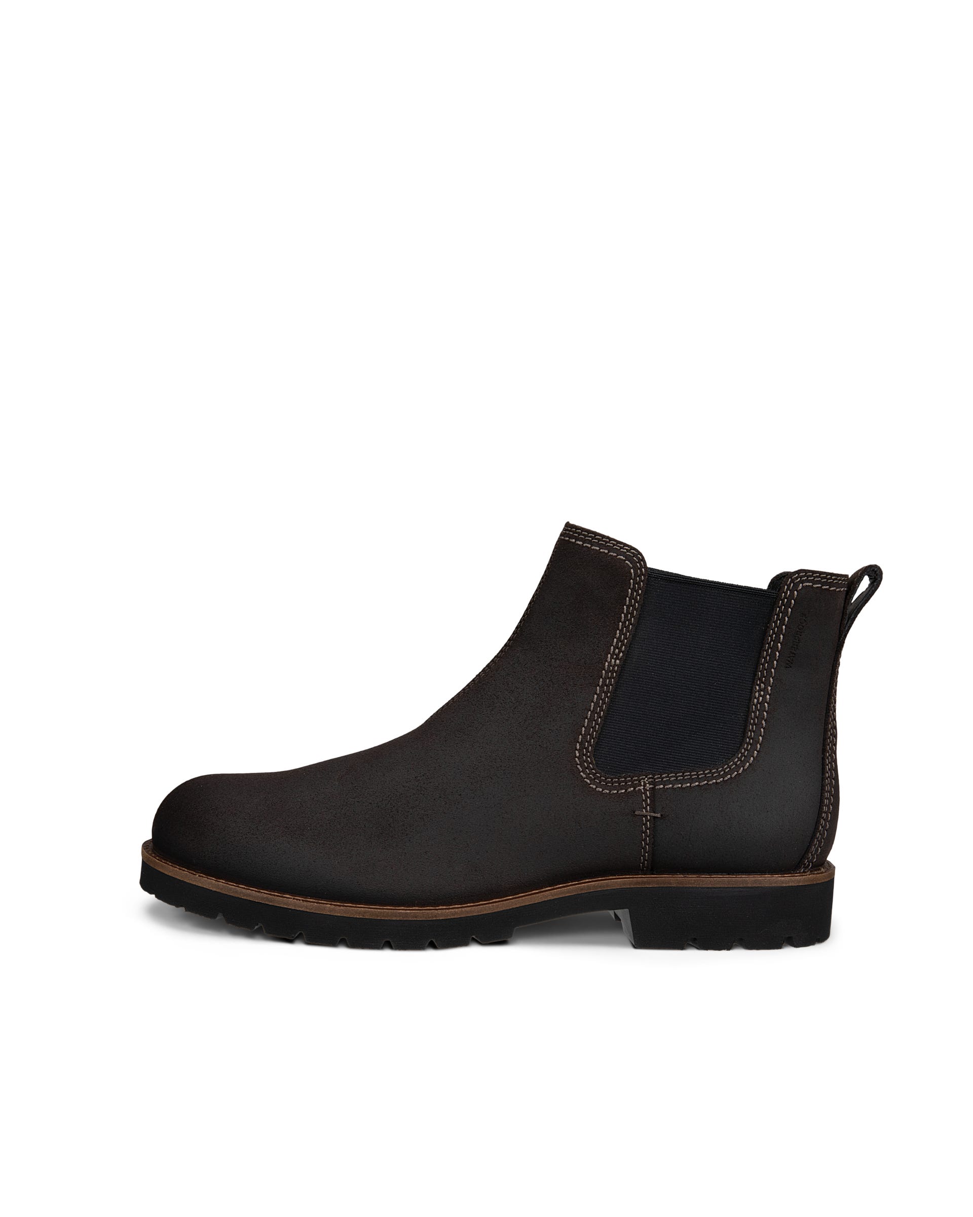 Men's ECCO® CHARLESTOWN Suede Waterproof Chelsea Boot - Brown - Outside