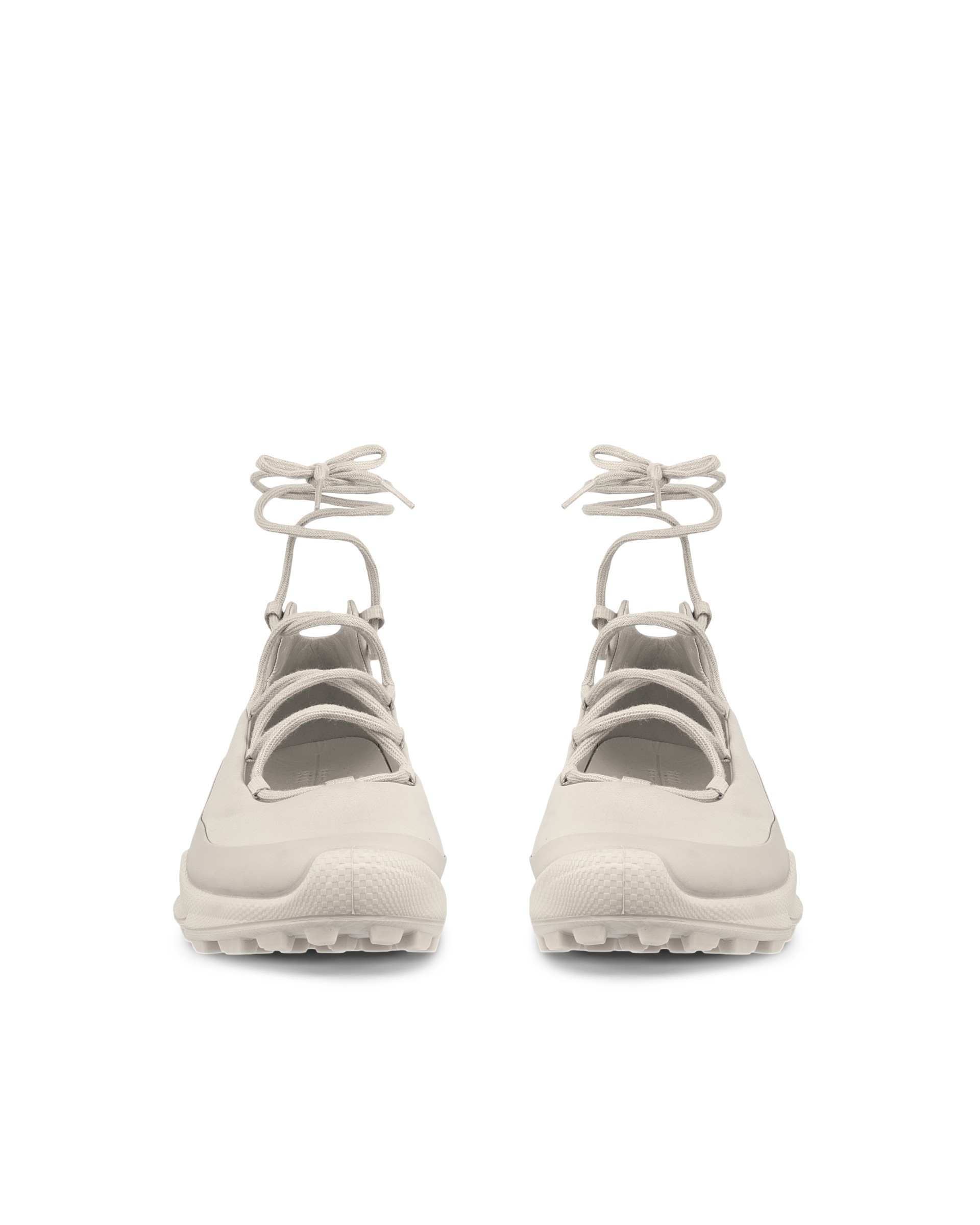 ECCO® BIOM C-Trail Damen Ledersneaker - Beige - Front pair