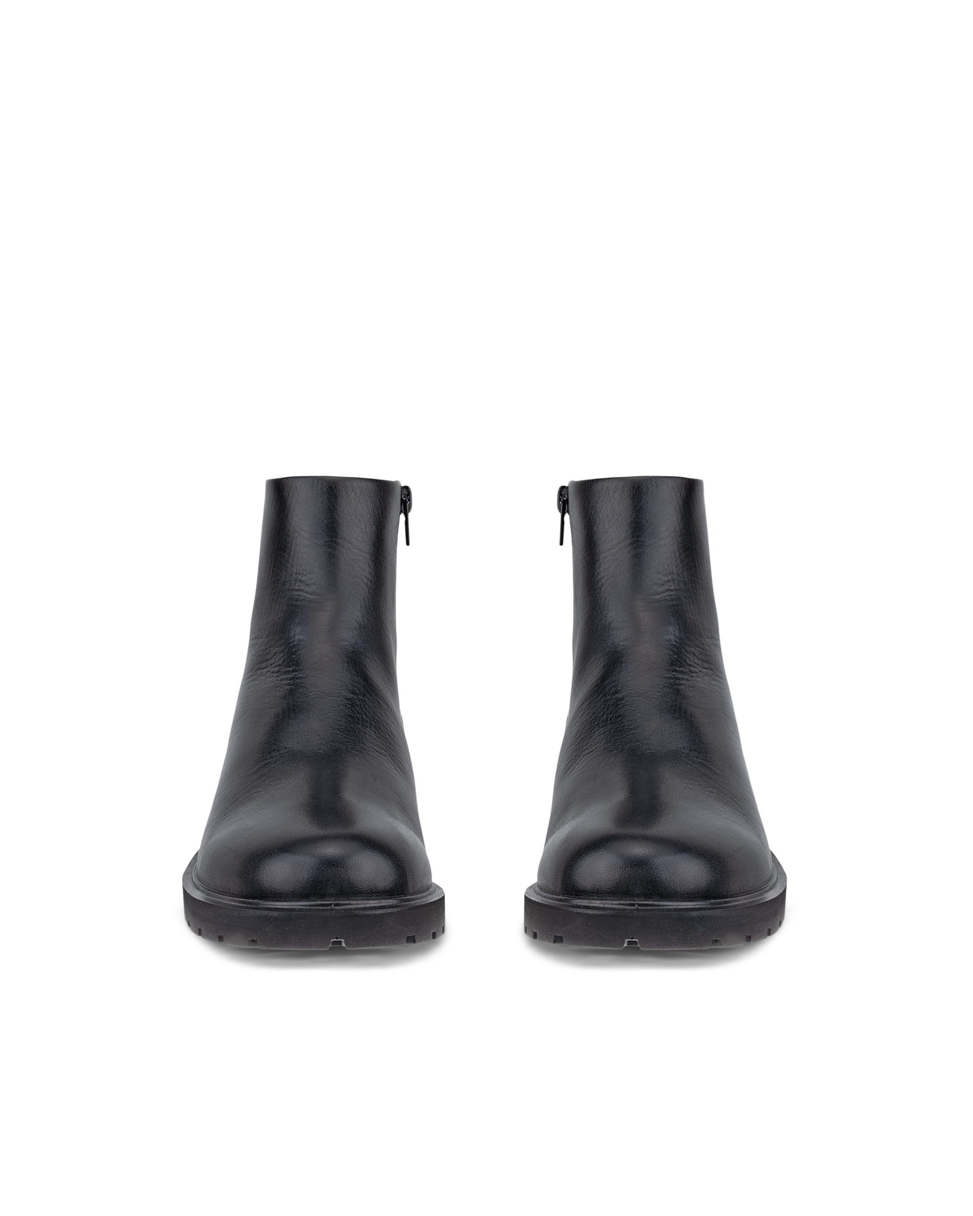 Women's ECCO® METROPOLE VIENNA Leather Mid-Cut Boot - Black - Outside