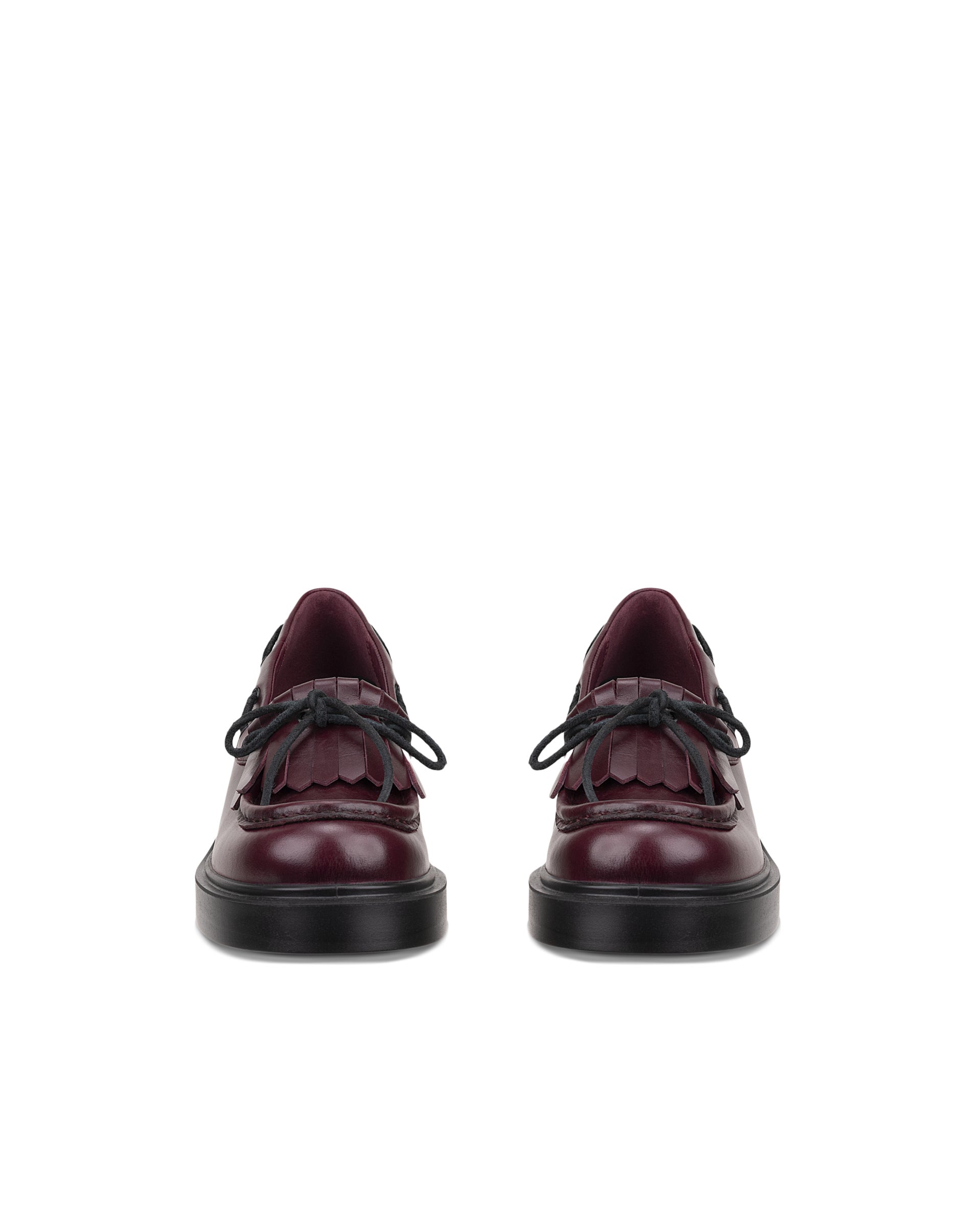 Femme ECCO® Metropole Seoul 45 Heeled Loafer - Rouge - Front pair