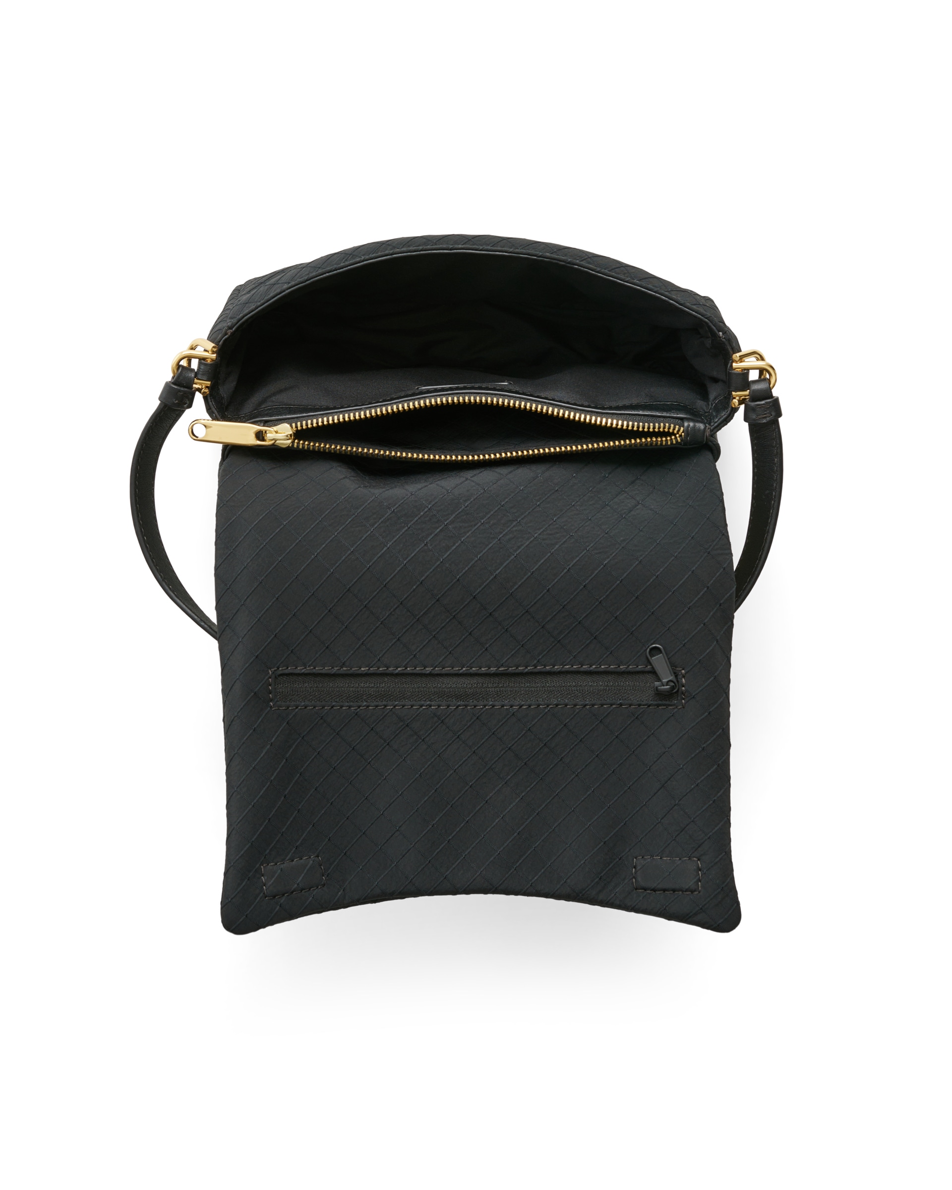 ECCO Pinch Bag L レザークロスボディバッグ - ブラック - Birdeye