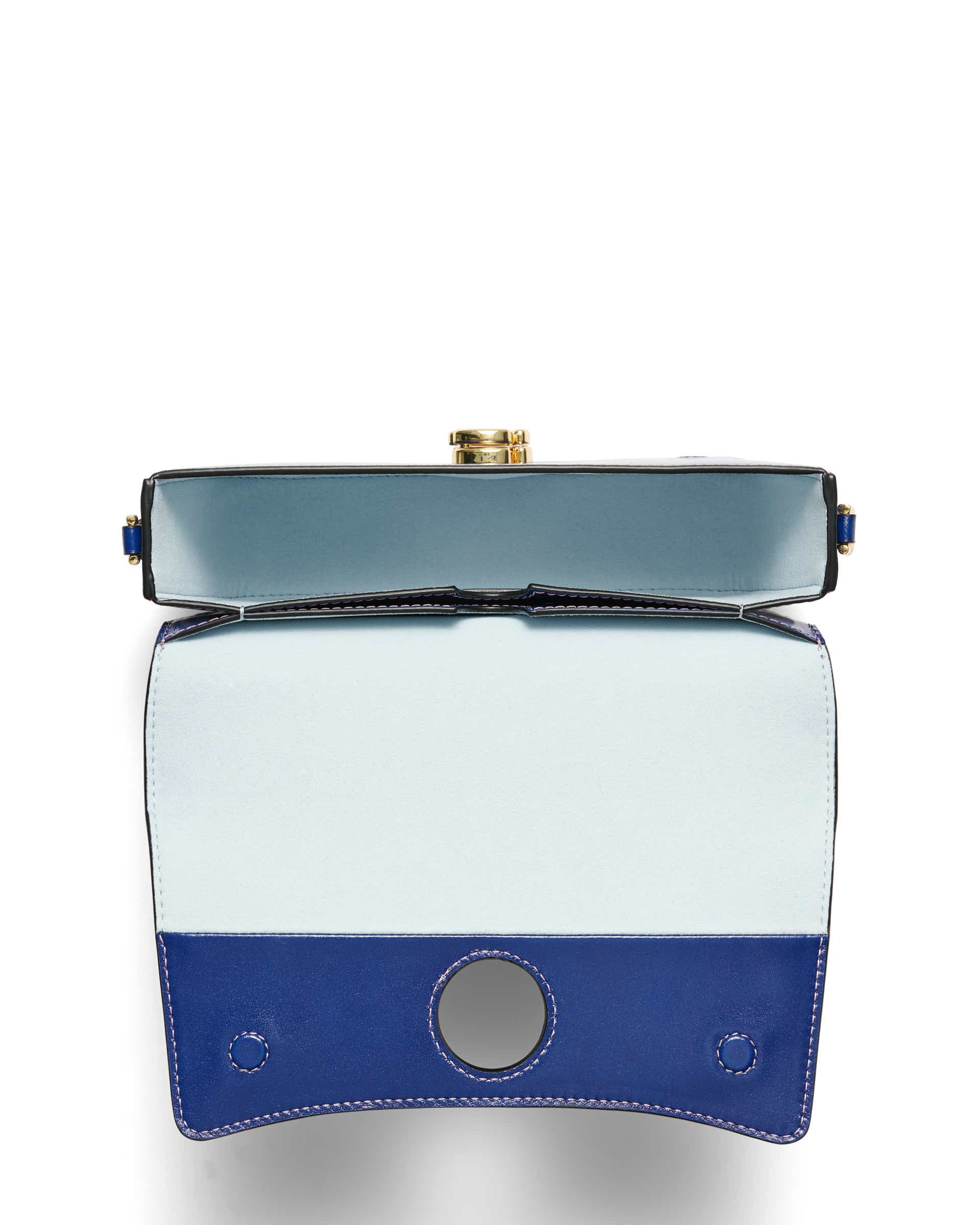 ECCO Pinch Lock Wave Virgo レザークロスボディバッグ - ブルー - Birdeye