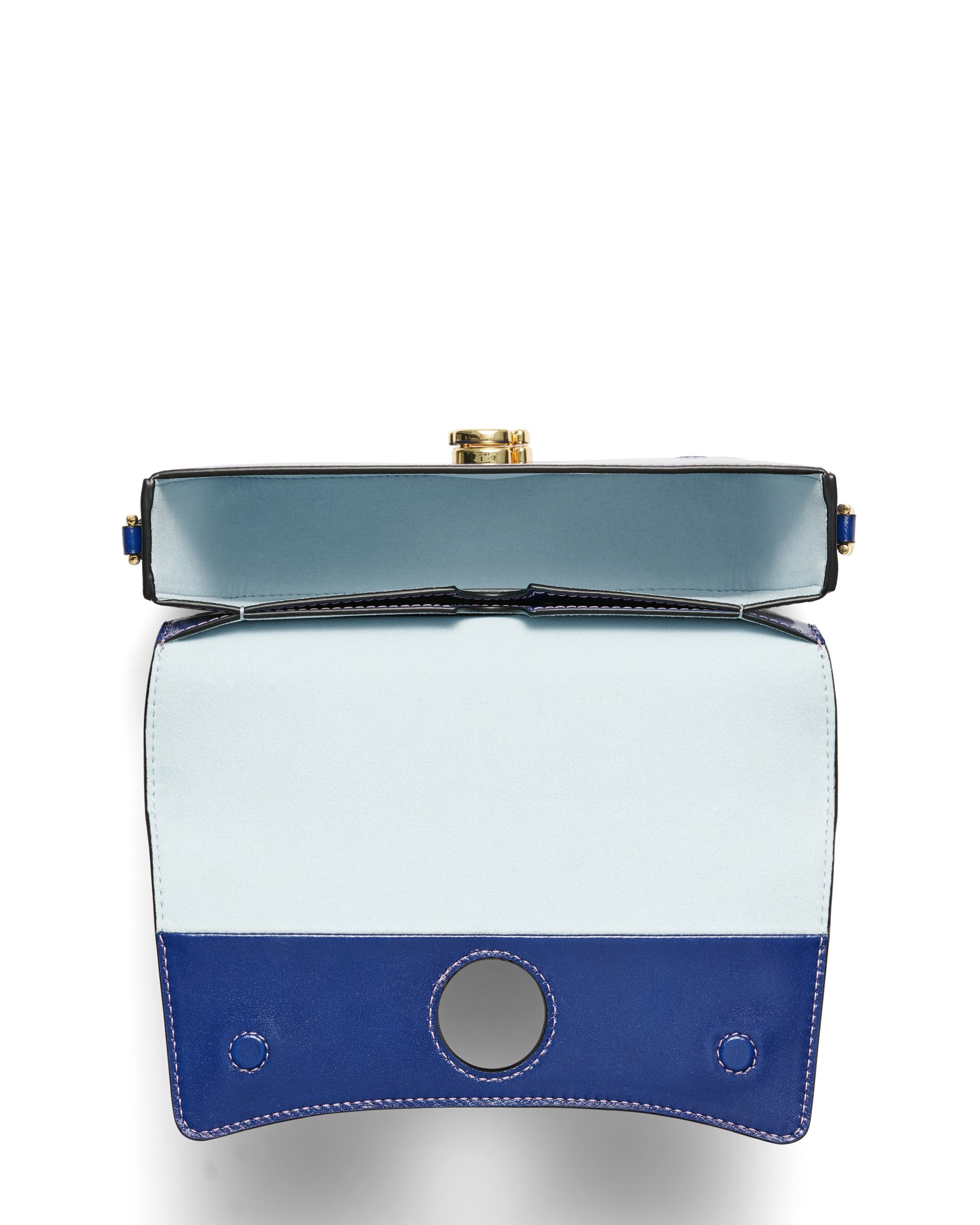 ECCO Pinch Lock Wave Virgo レザークロスボディバッグ - ブルー - Birdeye