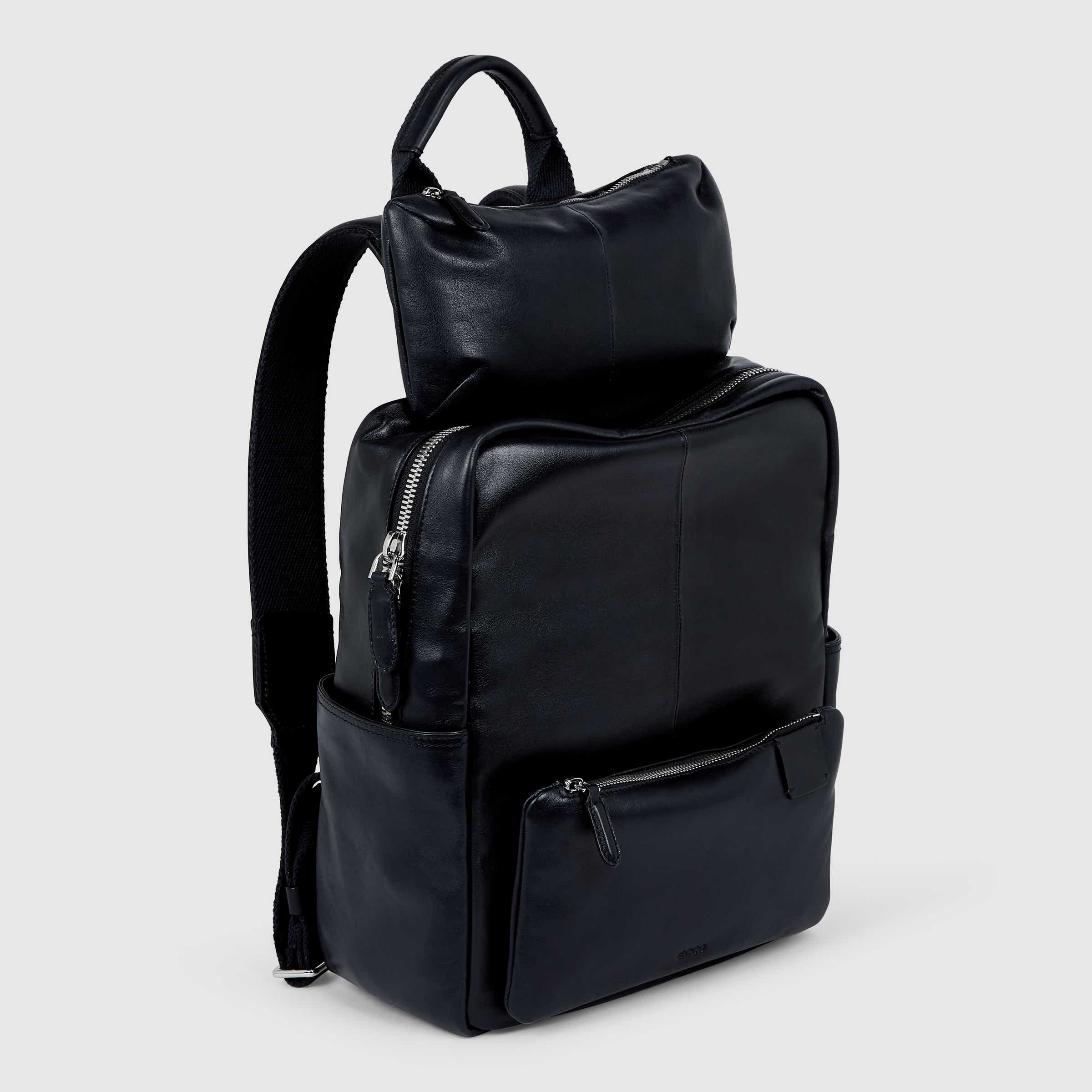 ECCO® Journey Leather Backpack - Blue - Main