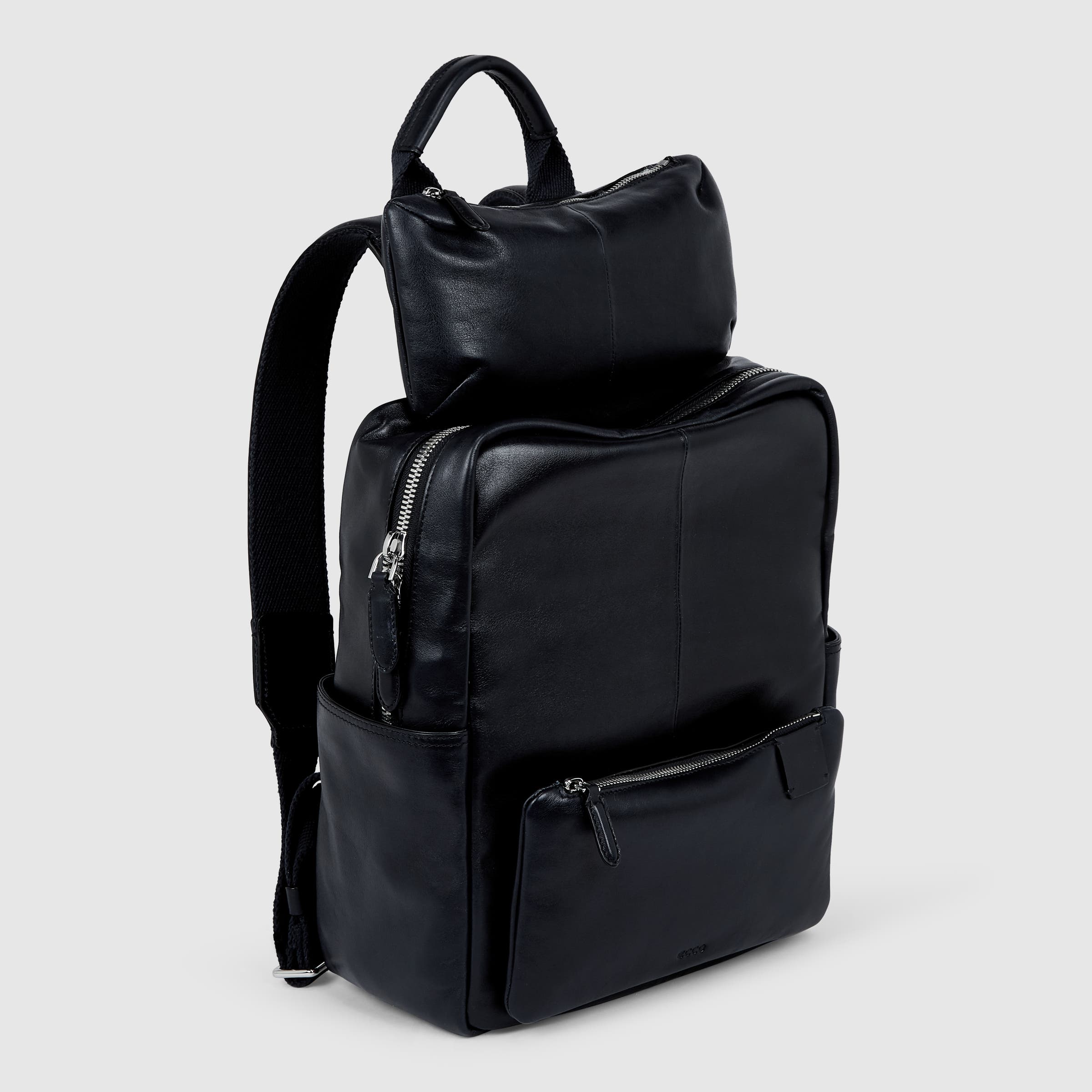 ECCO® Journey Leather Backpack - Blue - Main