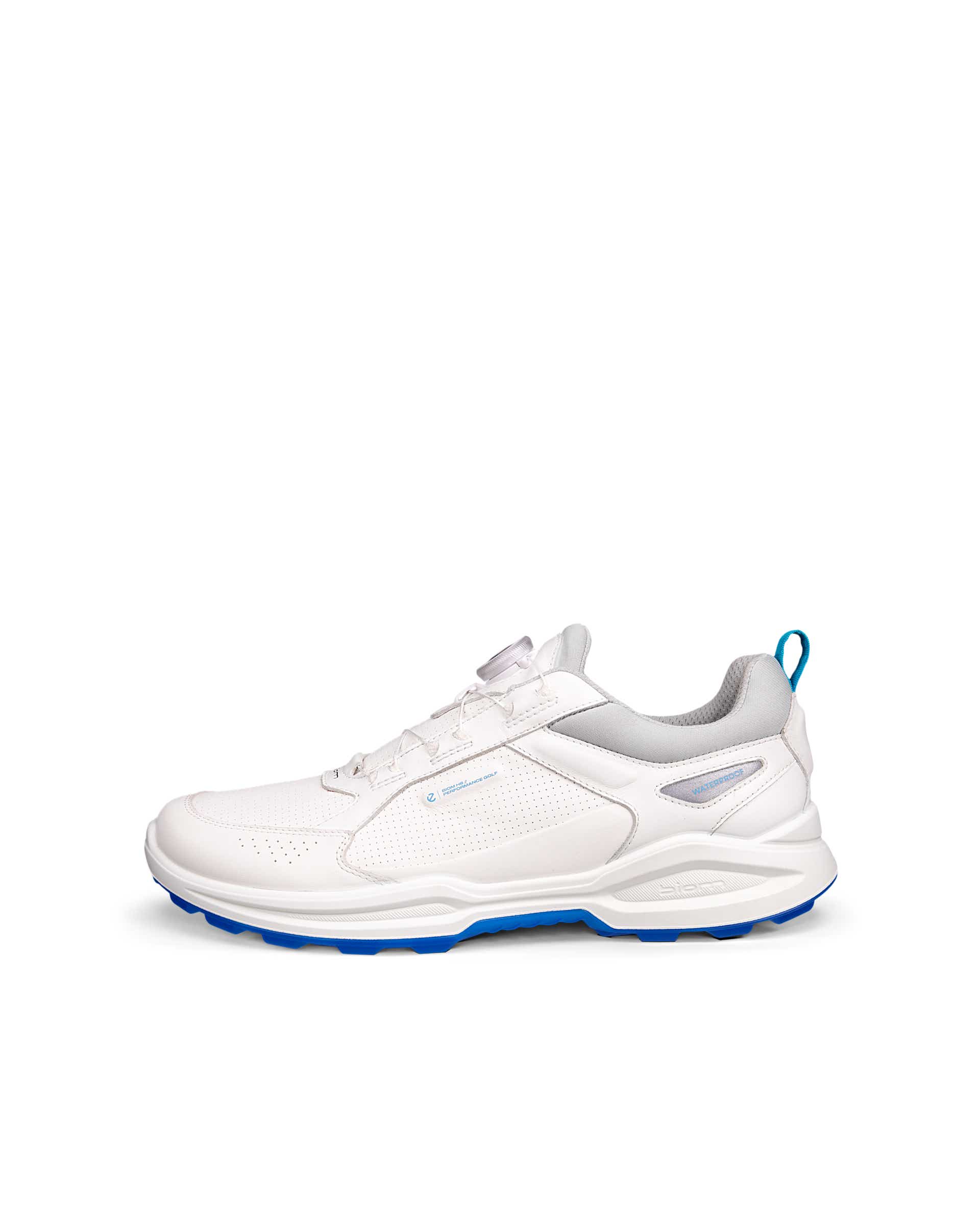 Men's ECCO® Golf Biom H6 BOA Leather Waterproof Shoe - White - Outside