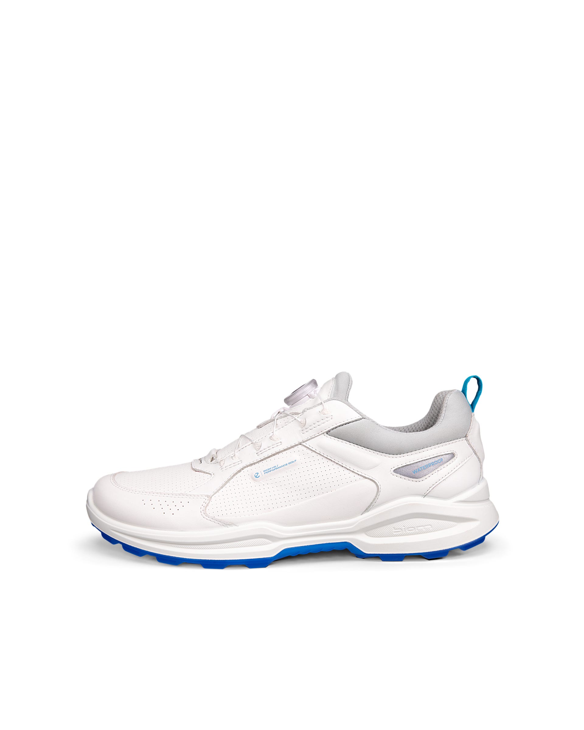 Men's ECCO® Golf Biom H6 BOA Leather Waterproof Shoe - White - Outside