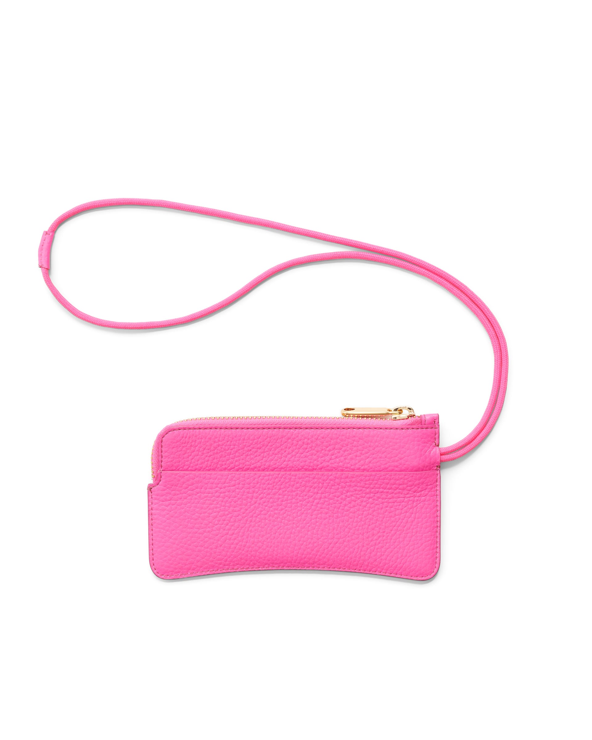 ECCO® Leather Medium Wristlet - Pink - Back