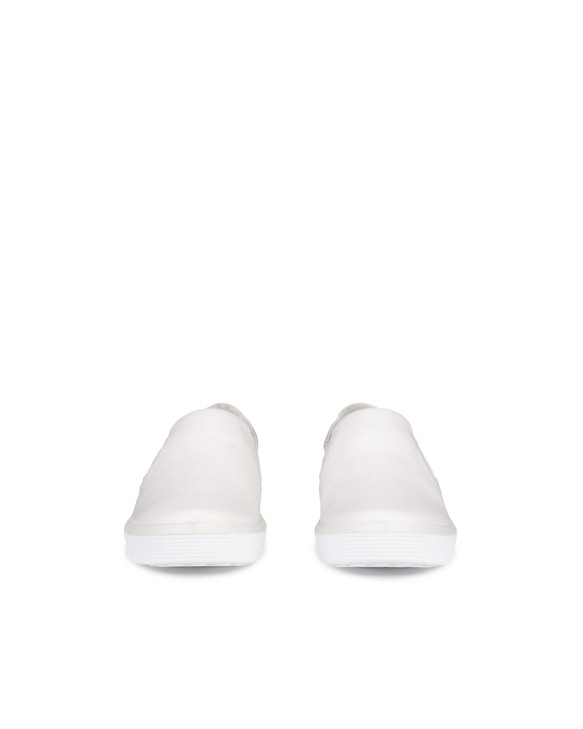 Chaussure à enfiler en cuir ECCO® Soft 60 pour femmes - Blanc - Front pair