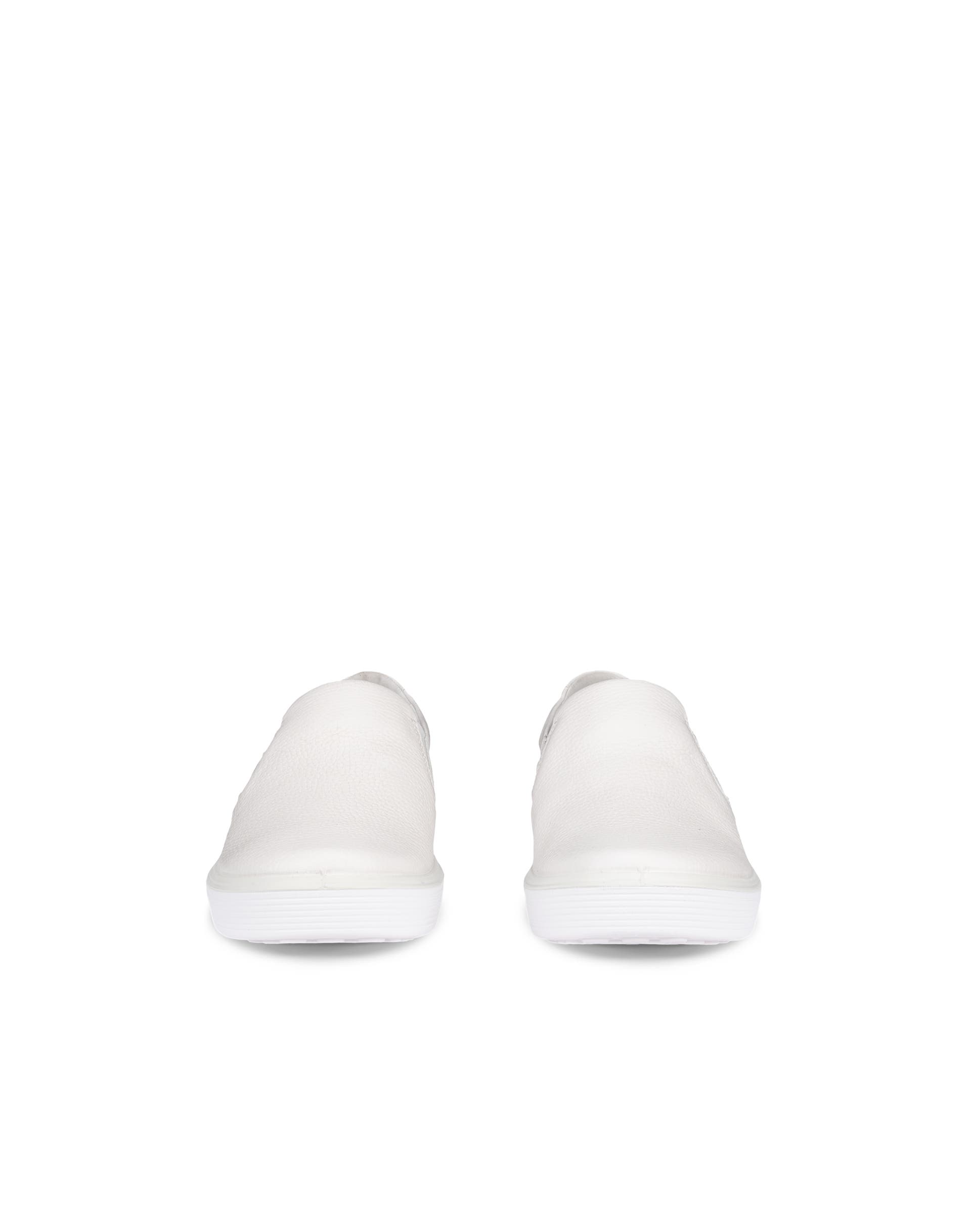 Chaussure à enfiler en cuir ECCO® Soft 60 pour femmes - Blanc - Front pair