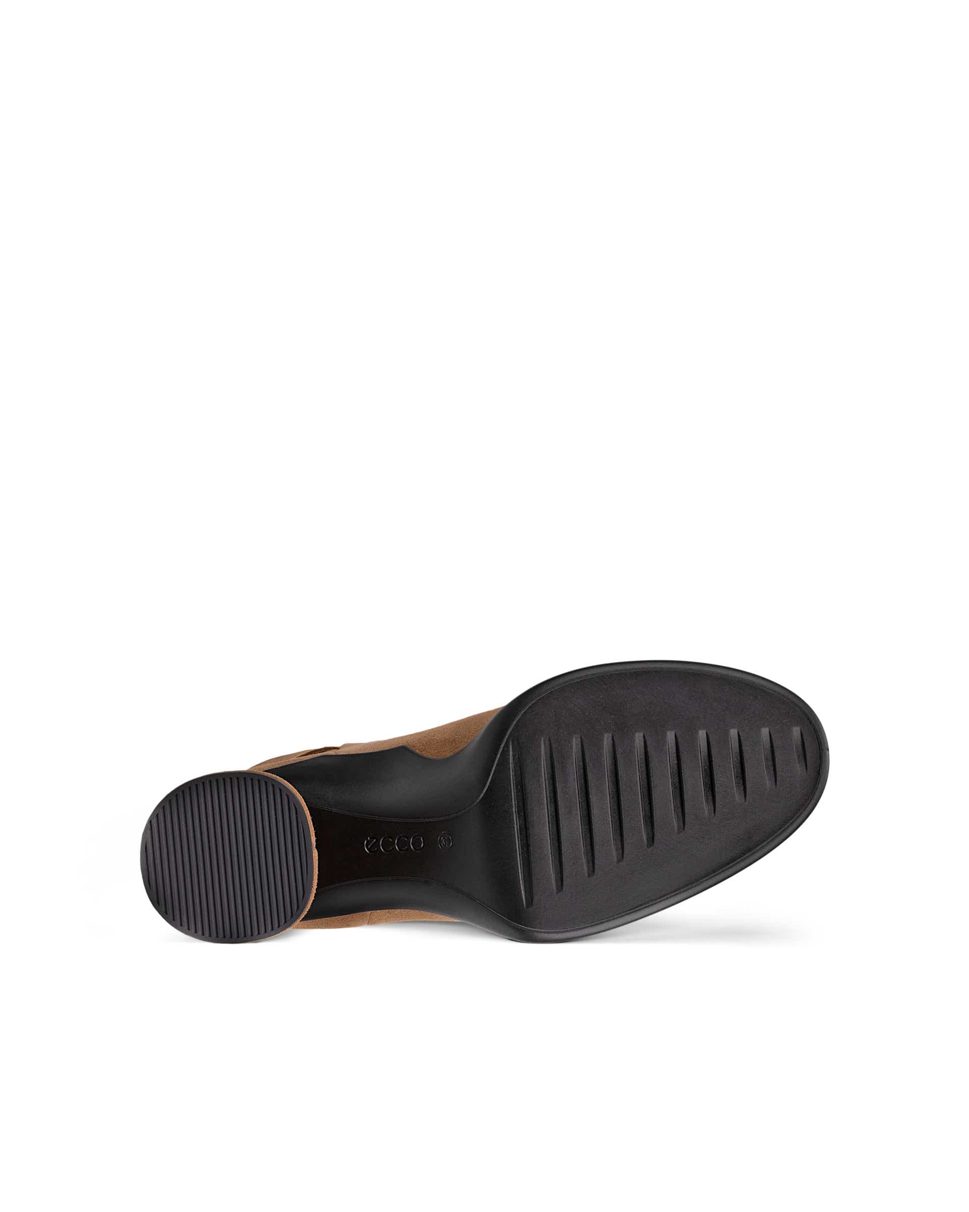 Botte mi-mollet en suède ECCO® Sculpted LX 55 à enfiler pour femme - Brun - Sole