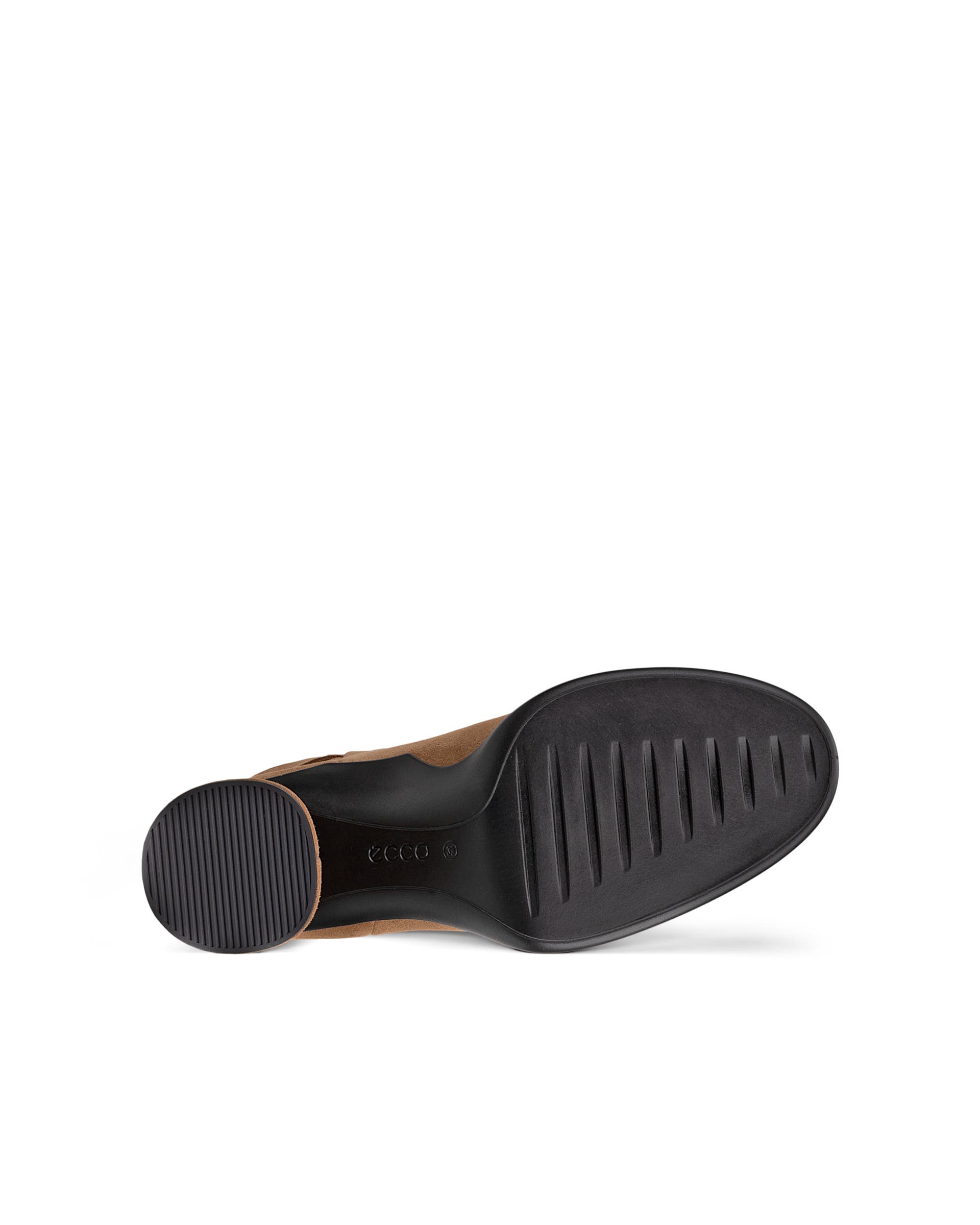 Women's ECCO® Sculpted LX 55 Suede Pull-On Mid-Calf Boot - Brown - Sole