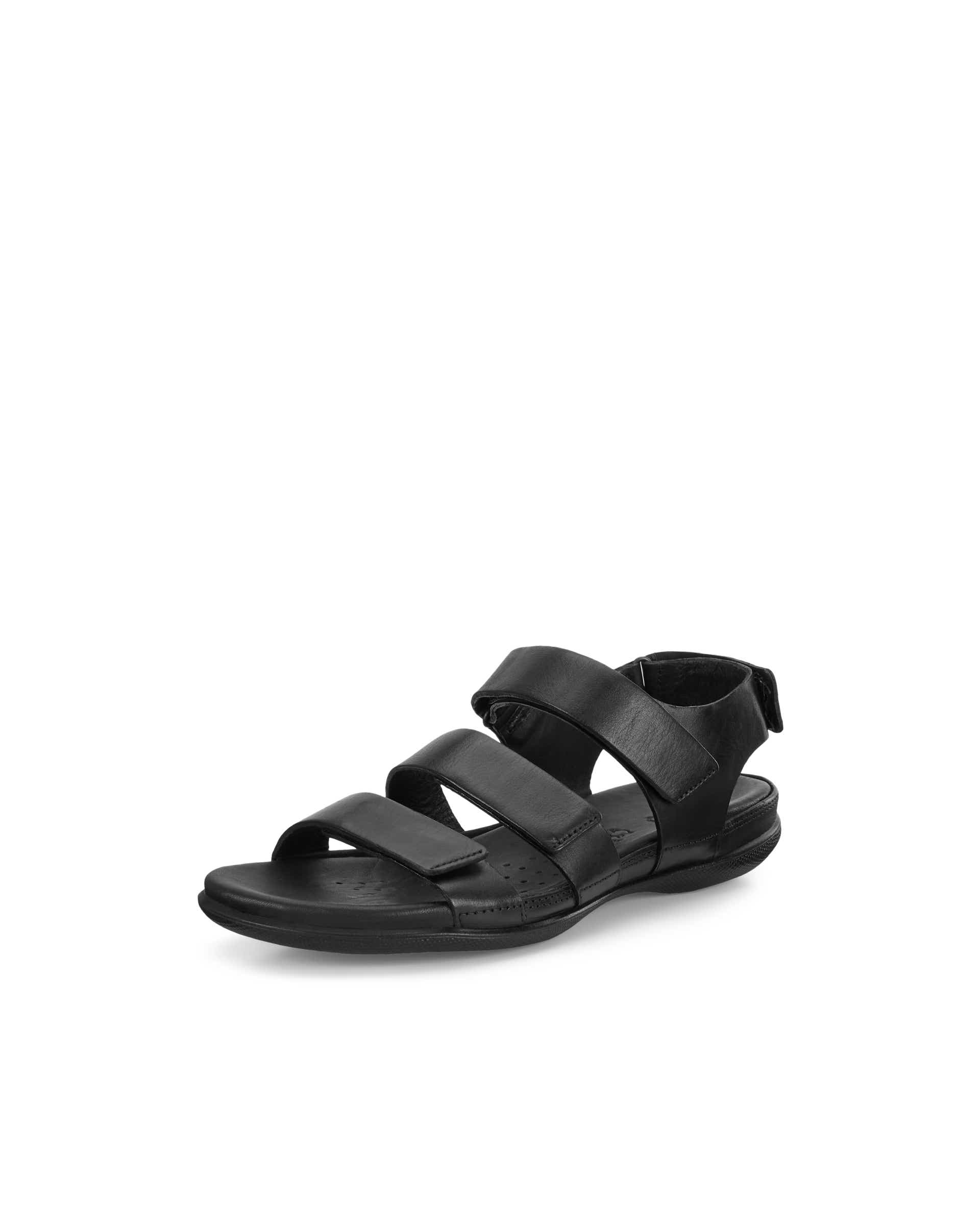 Women's ECCO® Flash Nubuck Sandal - Black - Main