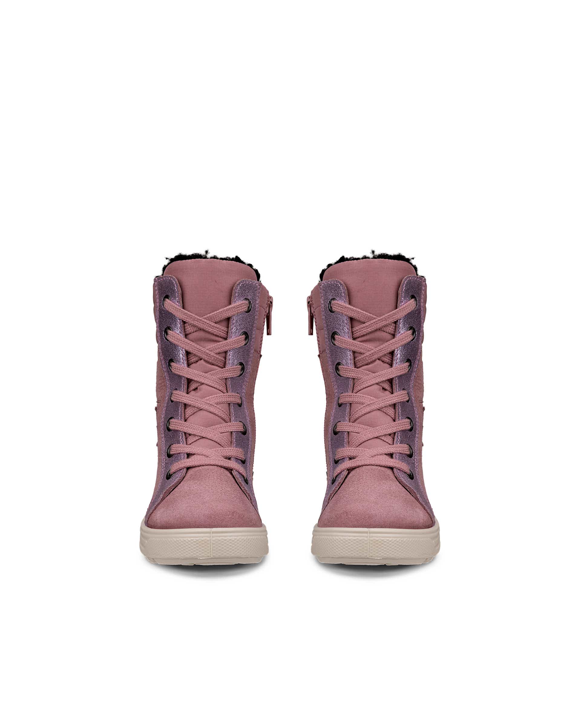 ECCO URBAN SNOW K LACE UP - Roosa - Front pair