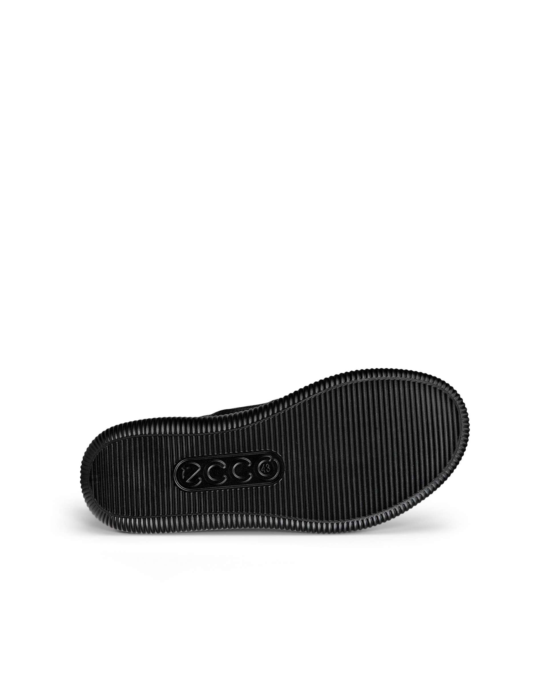 ECCO® SOFT ZERO heren nubuck sneaker - Zwart - Sole