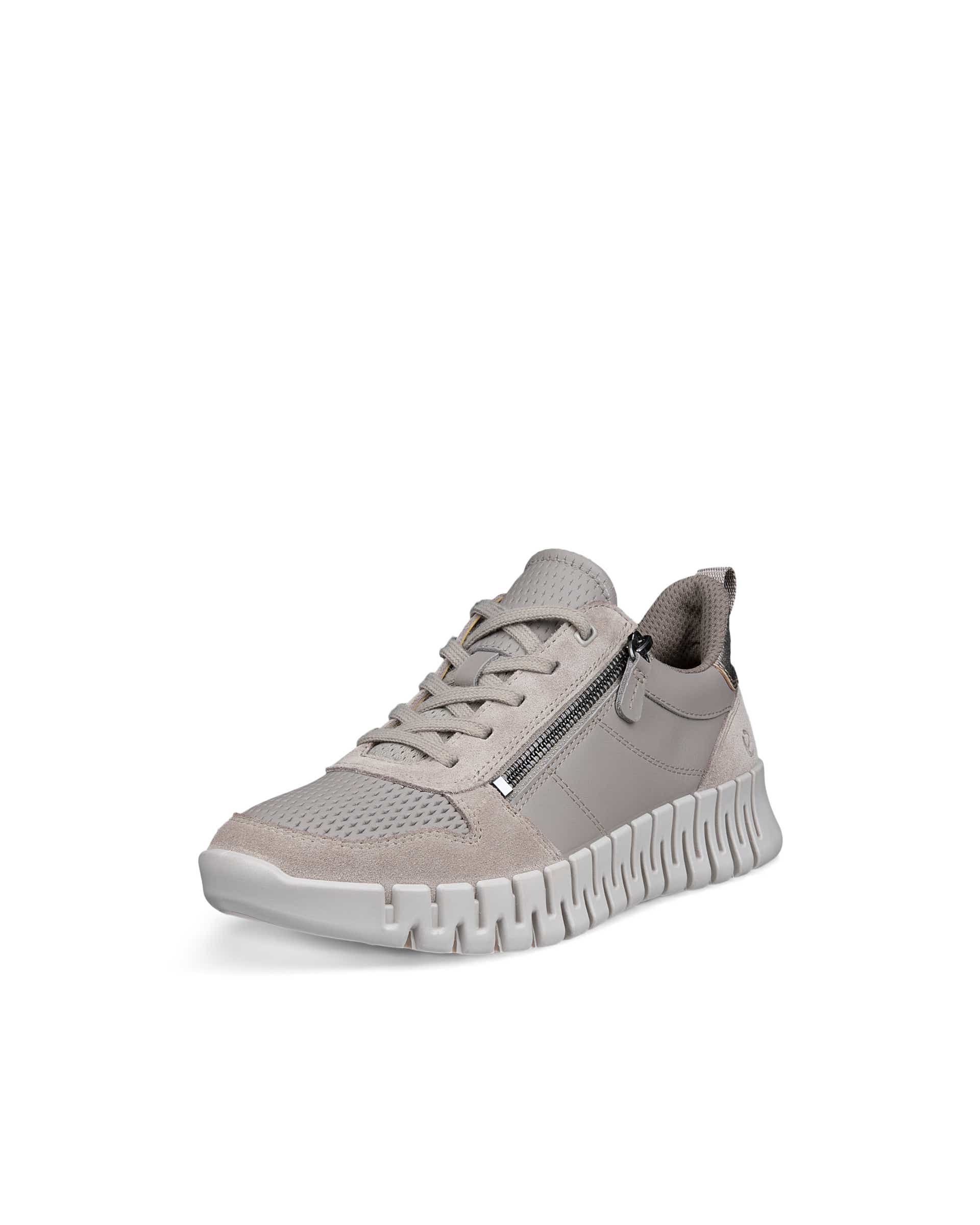 ECCO® GRUUV női bőr sneaker - Szürke - Main