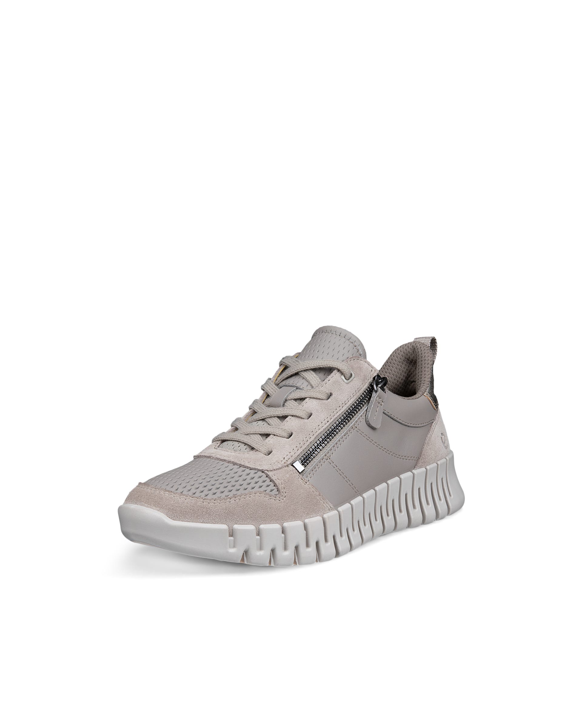 ECCO® GRUUV női bőr sneaker - Szürke - Main