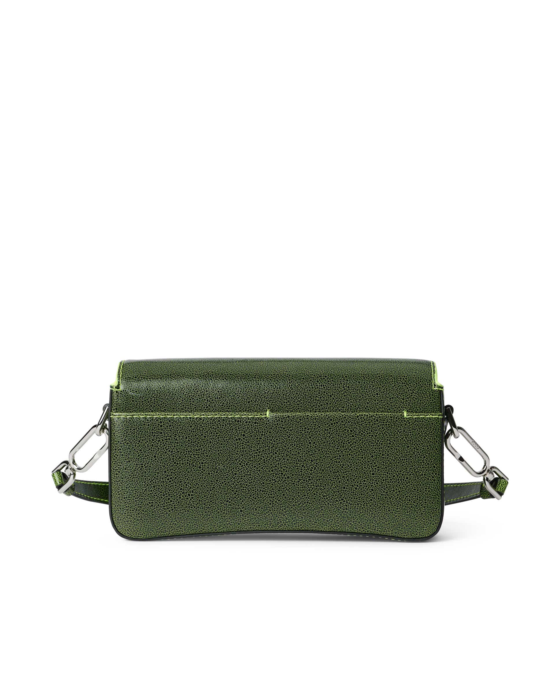 ECCO Pinch Small Cracked レザーショルダーバッグ - グリーン - Back