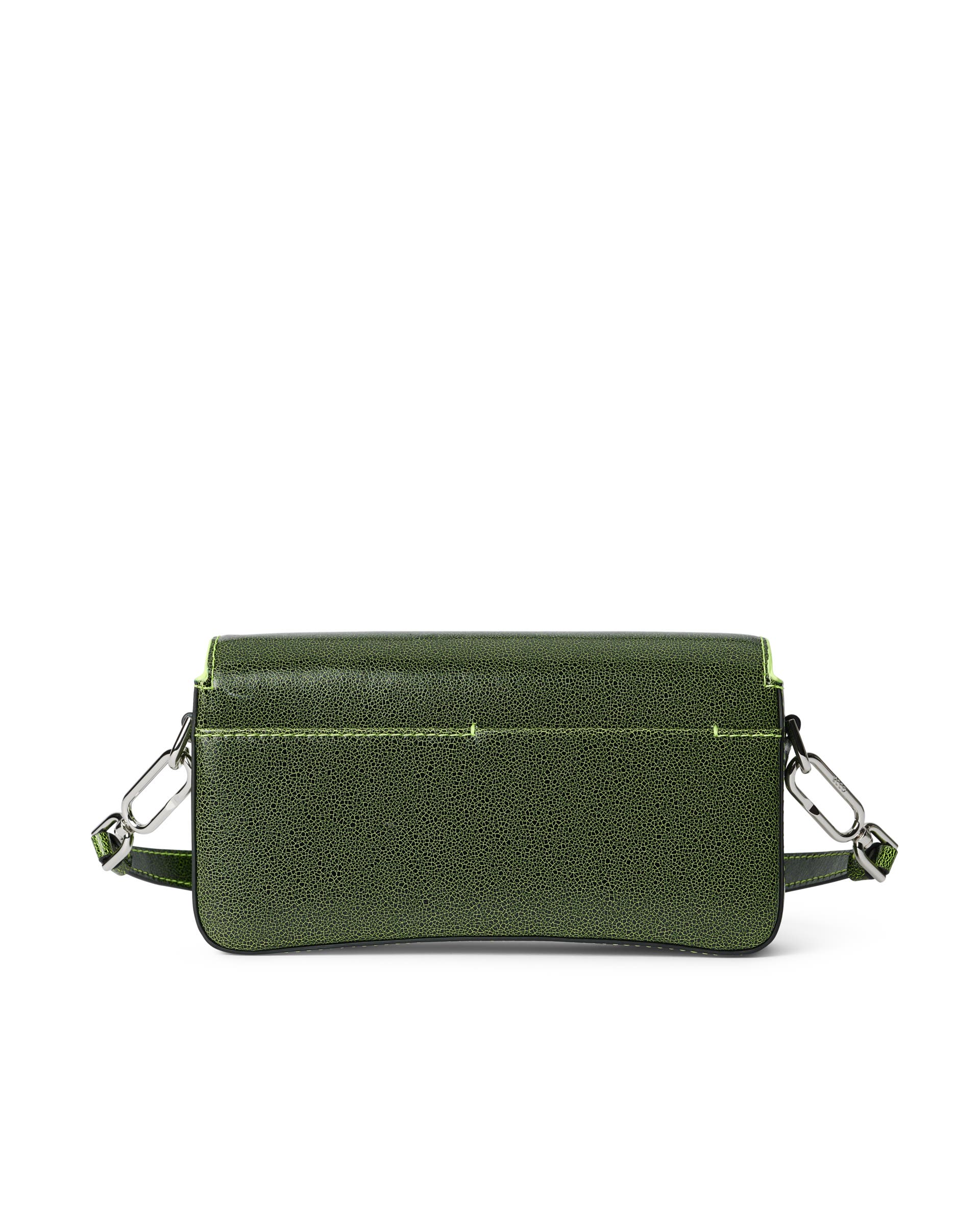 ECCO Pinch Small Cracked レザーショルダーバッグ - グリーン - Back