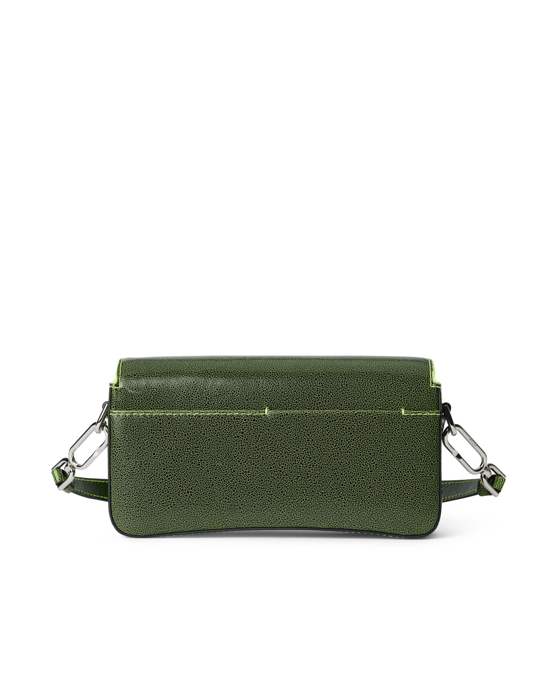 ECCO Pinch Small Cracked レザーショルダーバッグ - グリーン - Back