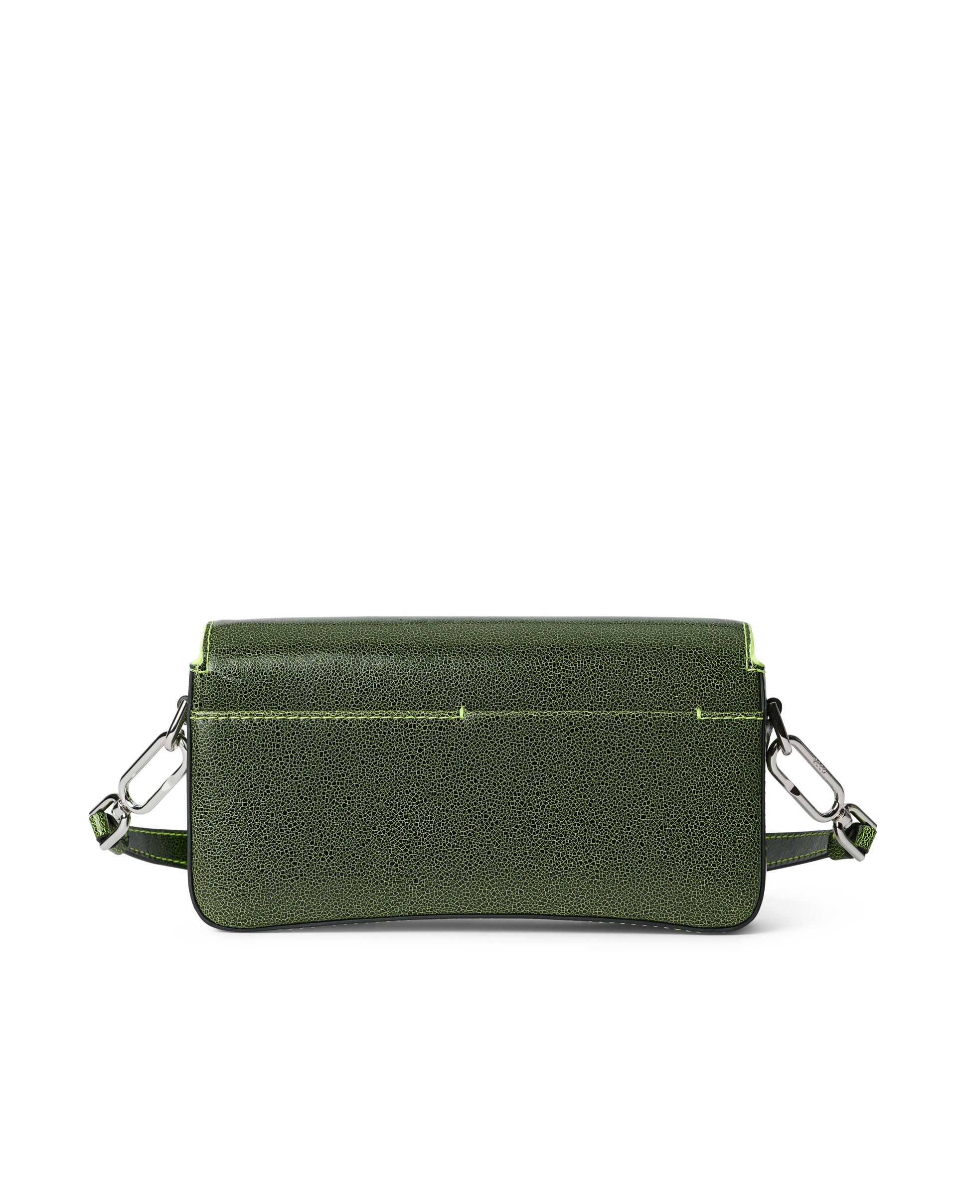 ECCO Pinch Small Cracked レザーショルダーバッグ - グリーン - Back