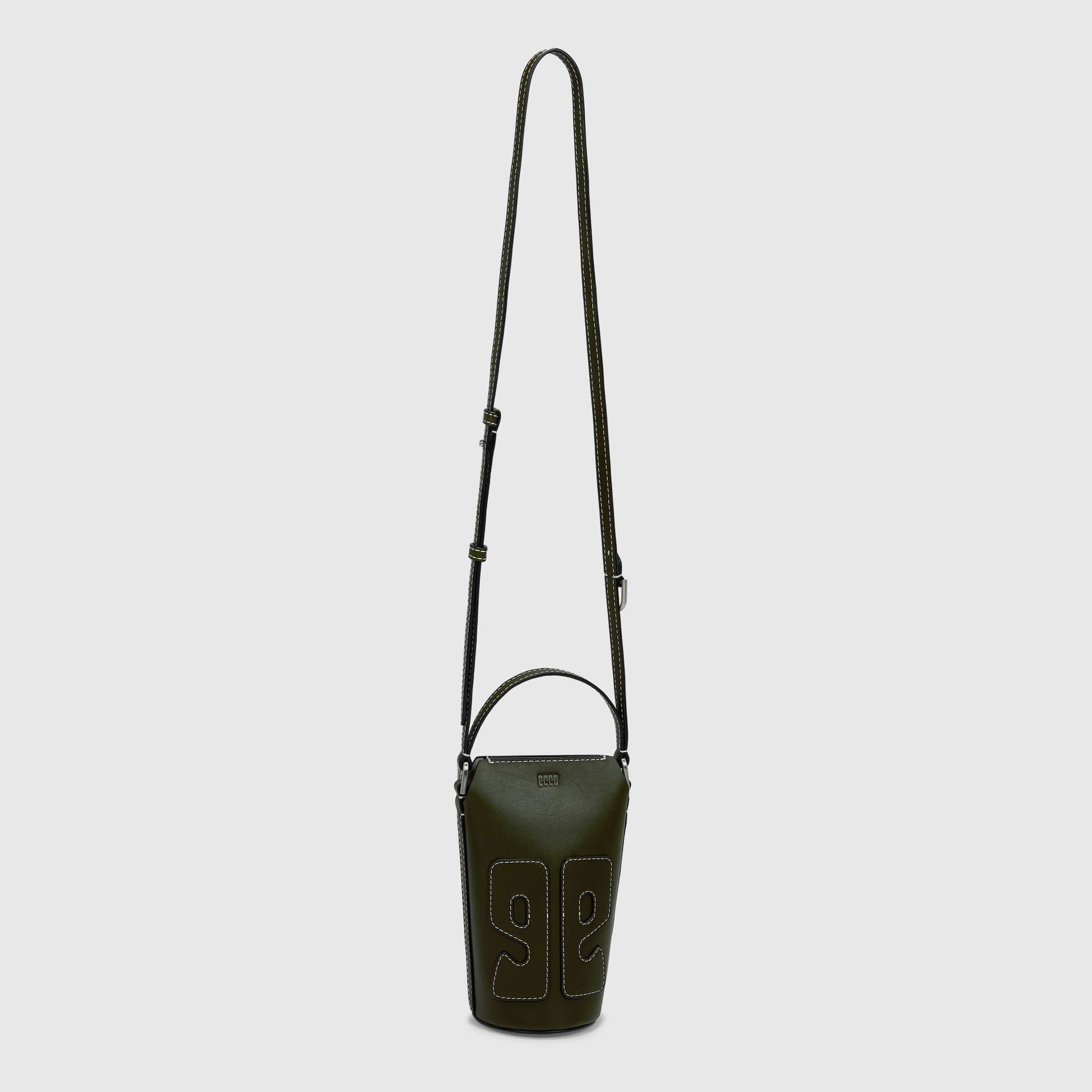 ECCO® E Pot Leather Crossbody Bag - Green - Main