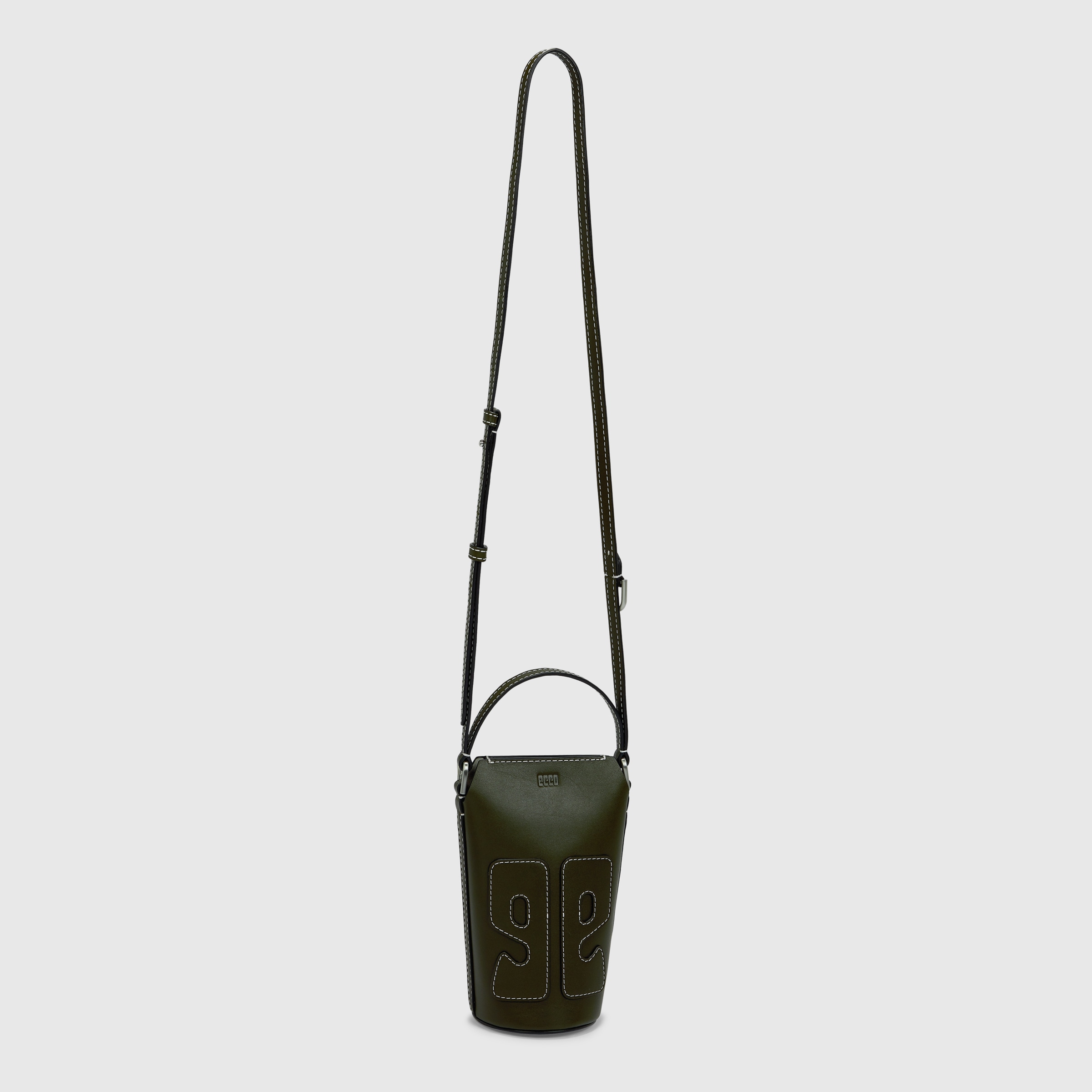 ECCO® E Pot Leather Crossbody Bag - Green - Main