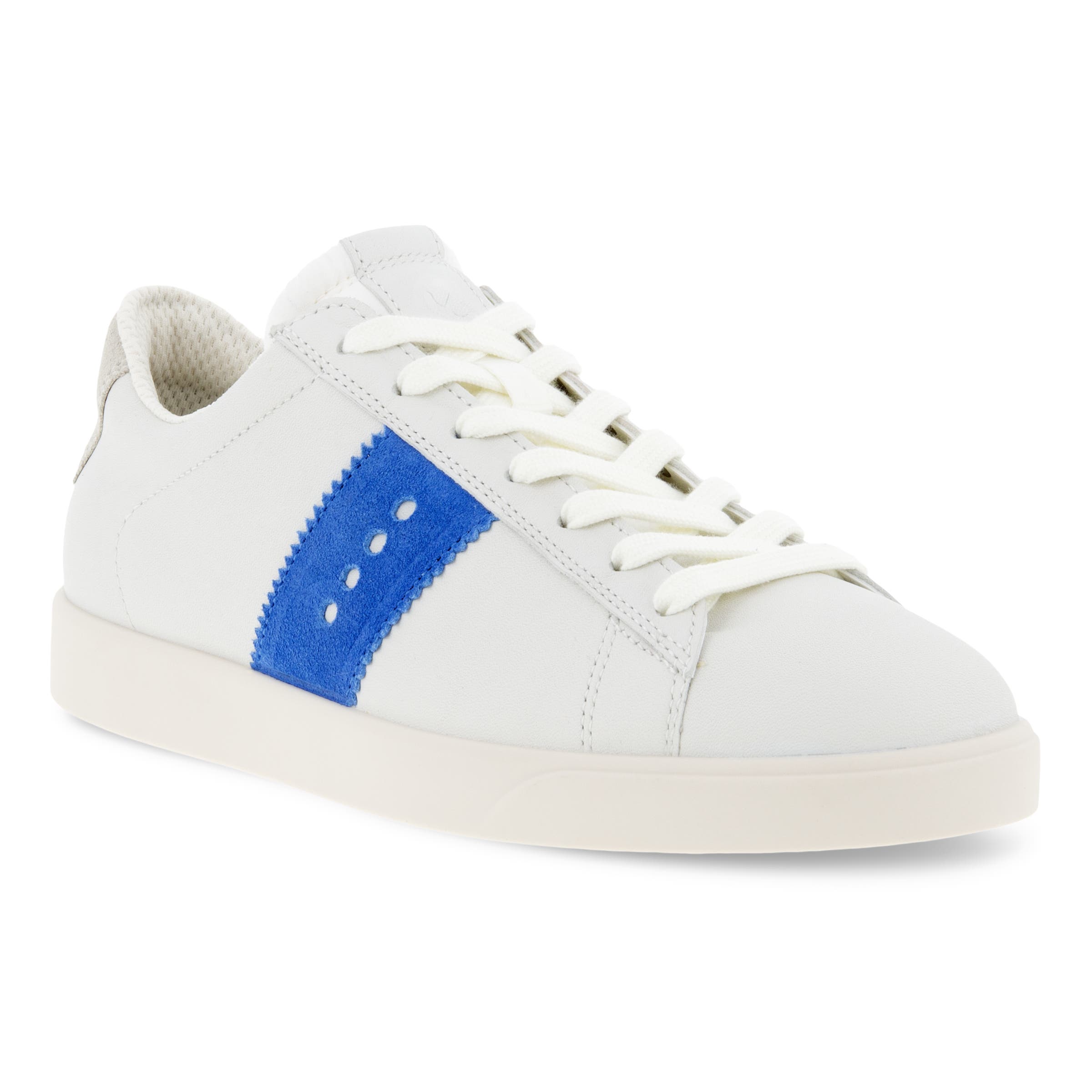 Women's ECCO® Street Lite Leather Sneaker - White - Main