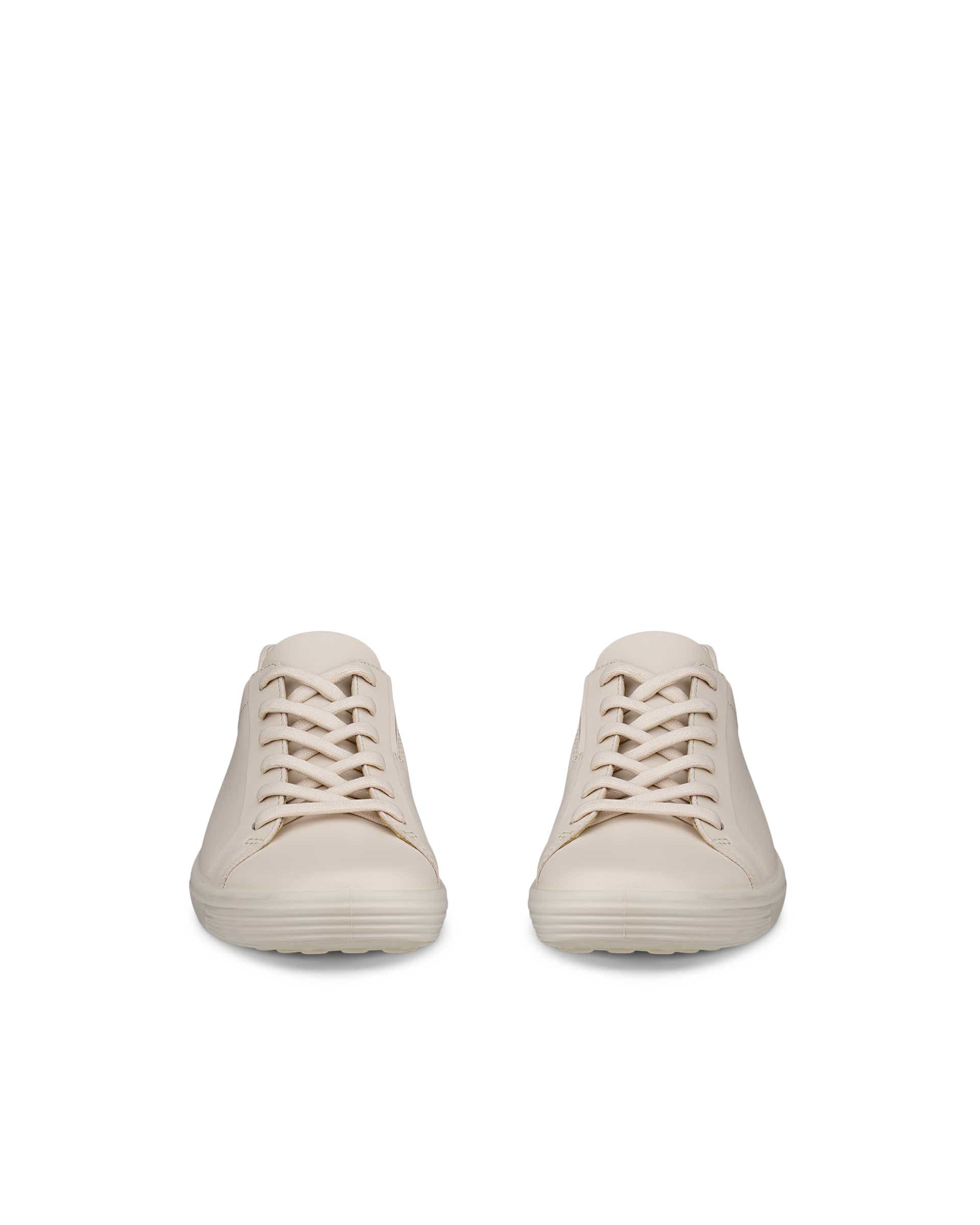 ECCO® SOFT 7 Damen Ledersneaker - Beige - Front pair