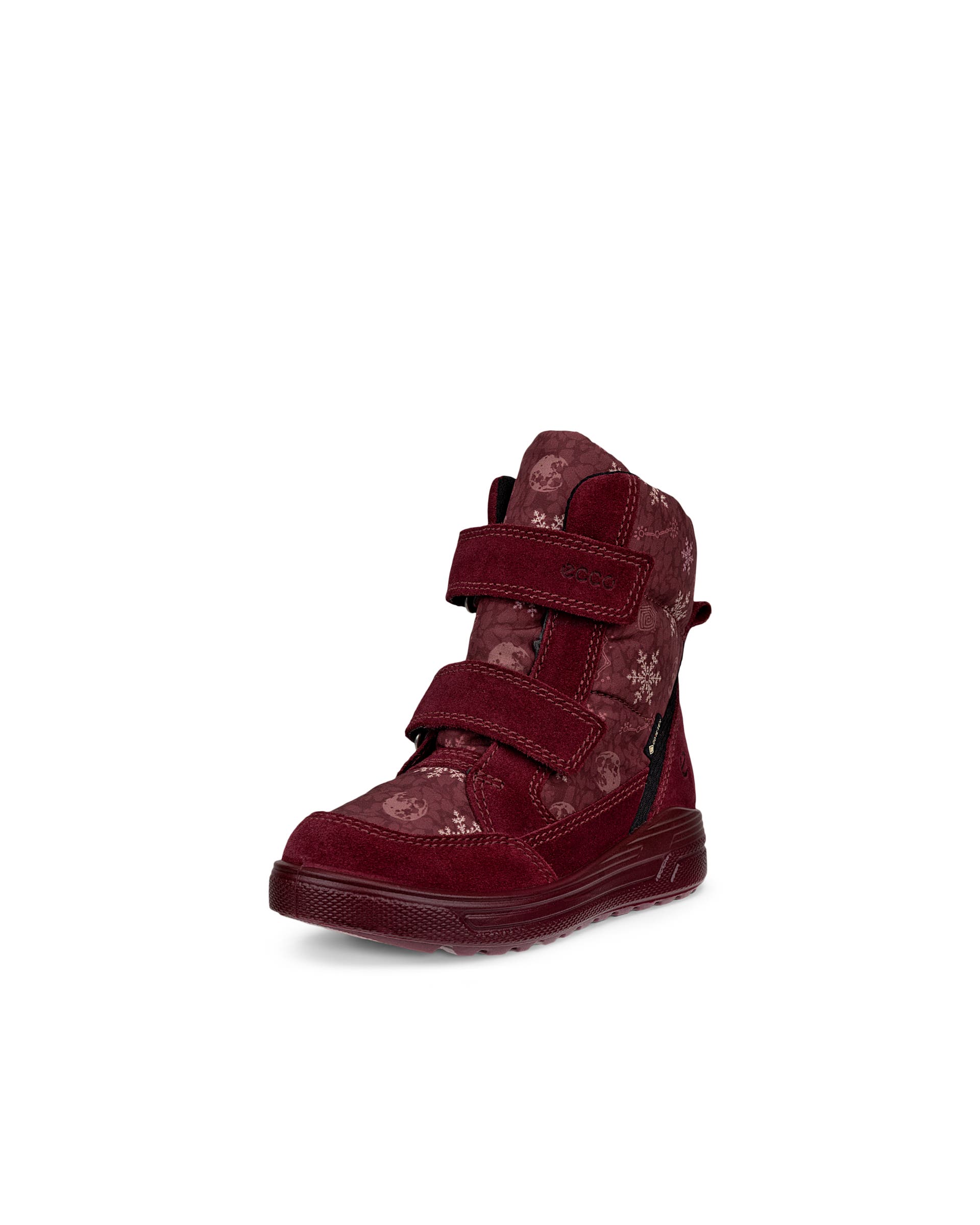 Kids' ECCO® URBAN SNOWBOARDER Suede Gore-Tex Winter Boot - Red - Main