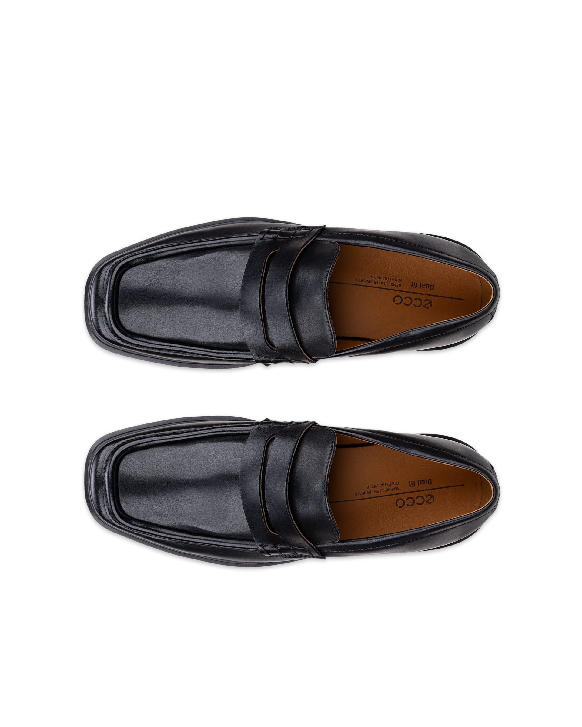 Men's ECCO® HELSINKI 2 Suede Penny Loafer - Black - Outside