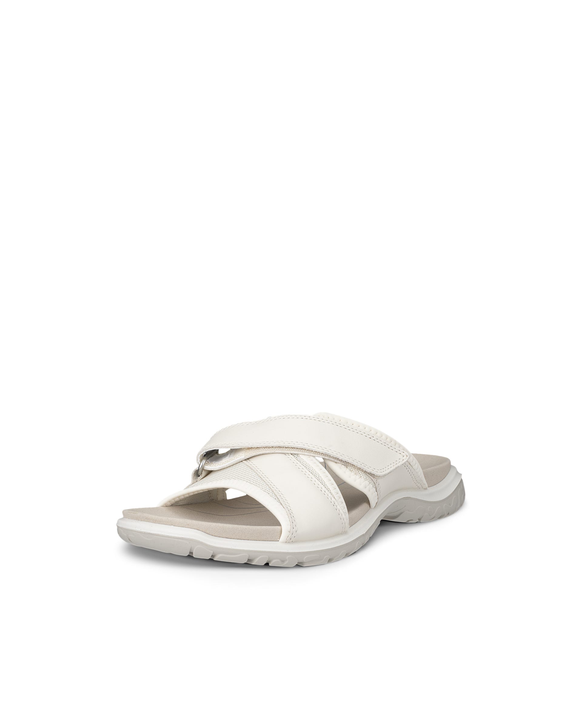 Women's ECCO® Offroad Roam Leather Slide Sandal - Beige - Main