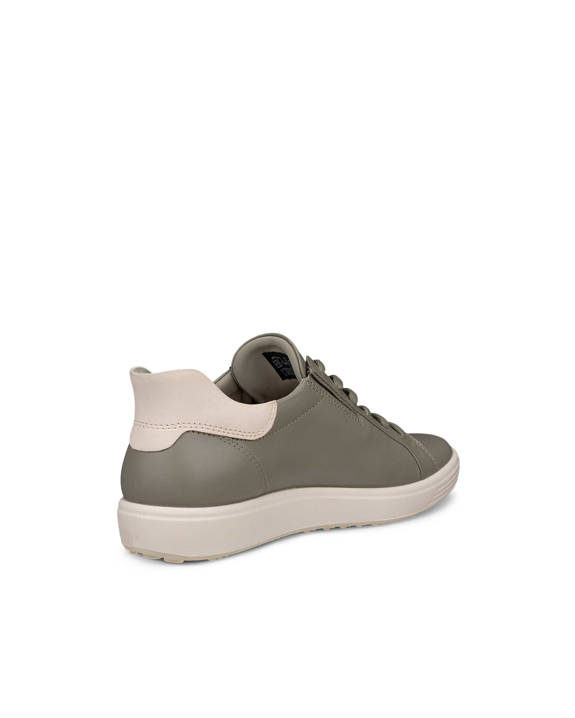 ECCO® SOFT 7 Damen Ledersneaker - Grün - Back