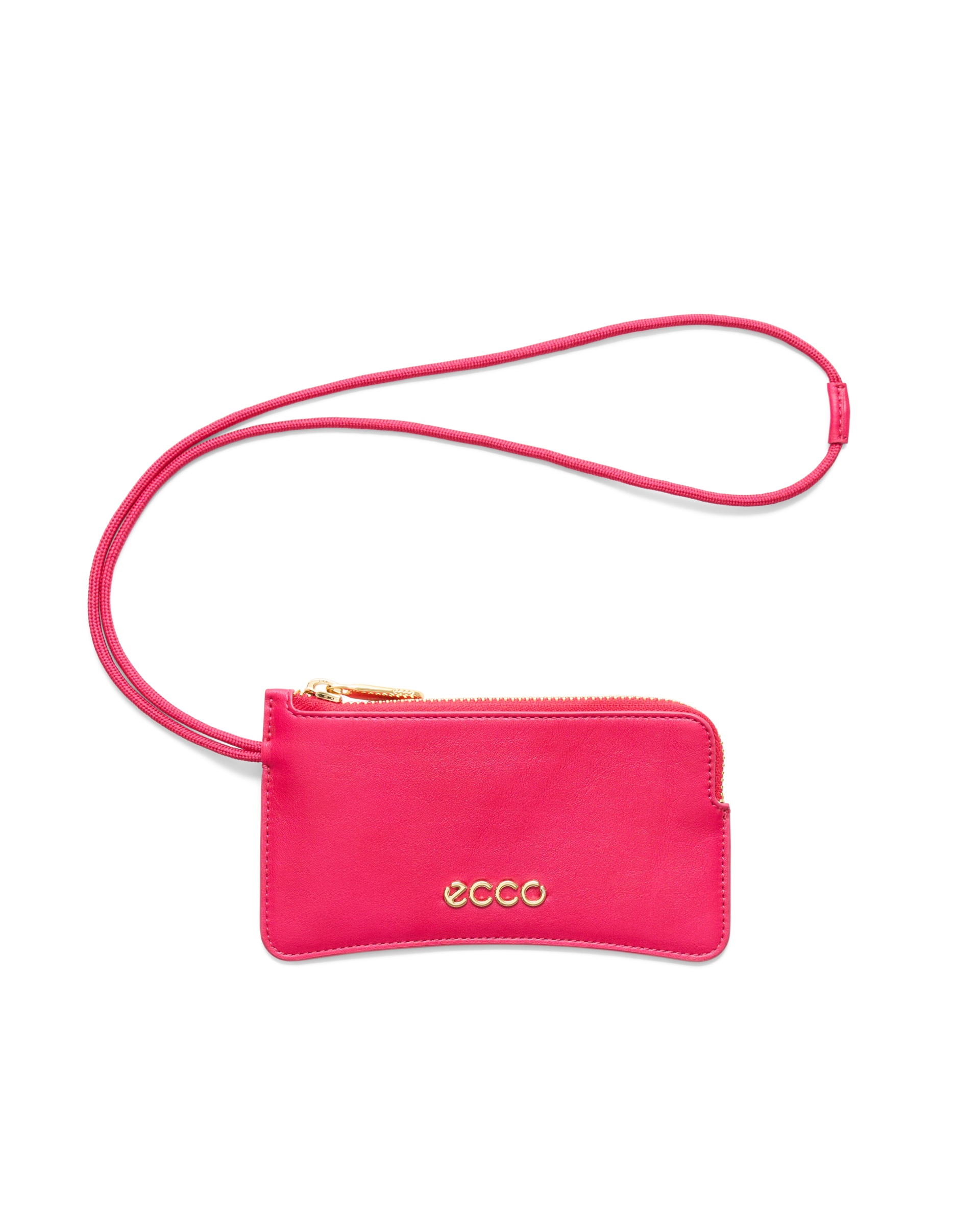 ECCO Wristlet Small Soft Smooth レザークラッチバッグ - ピンク - Main