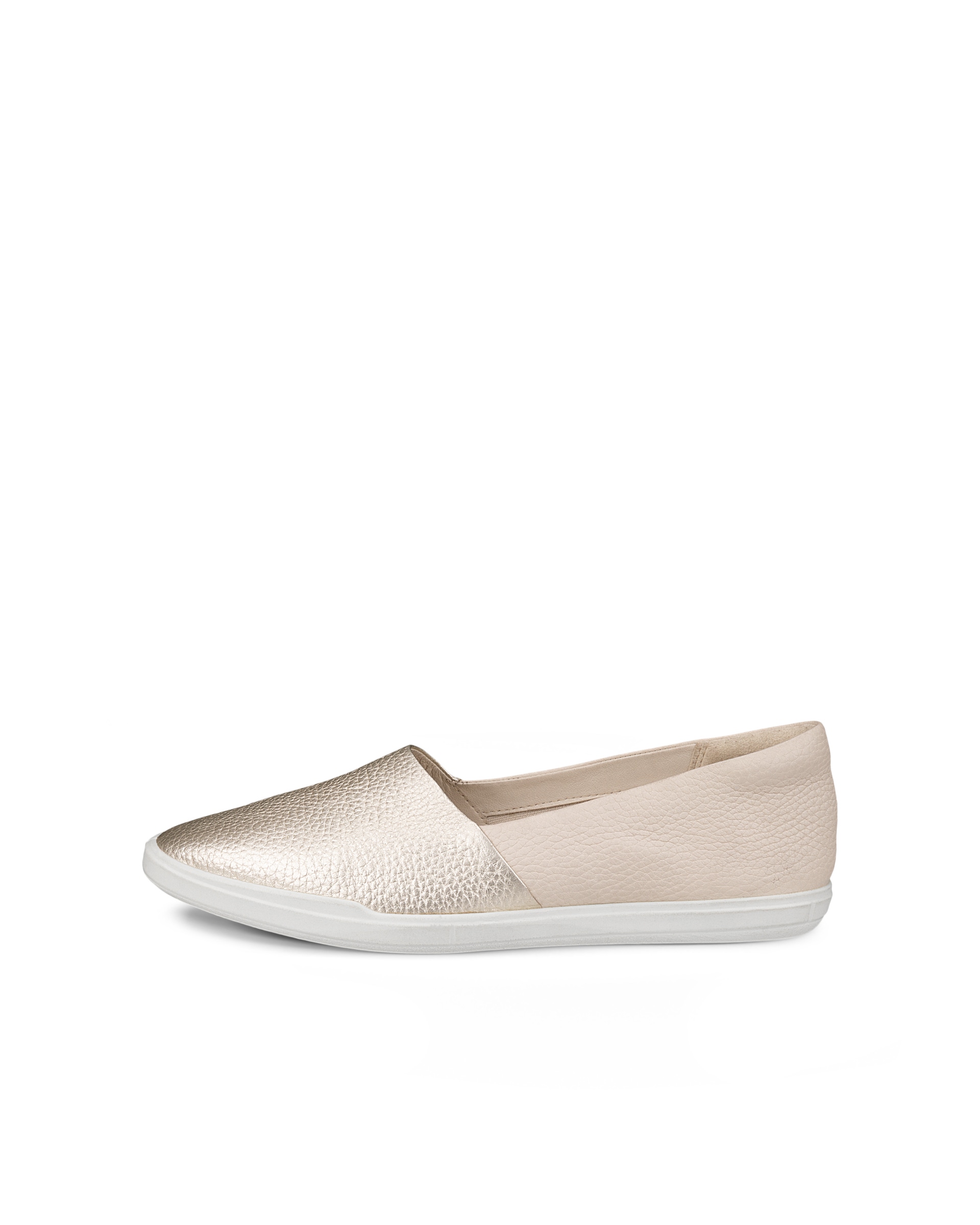 Women's ECCO® Simpil Leather Loafer - Metallic - Outside