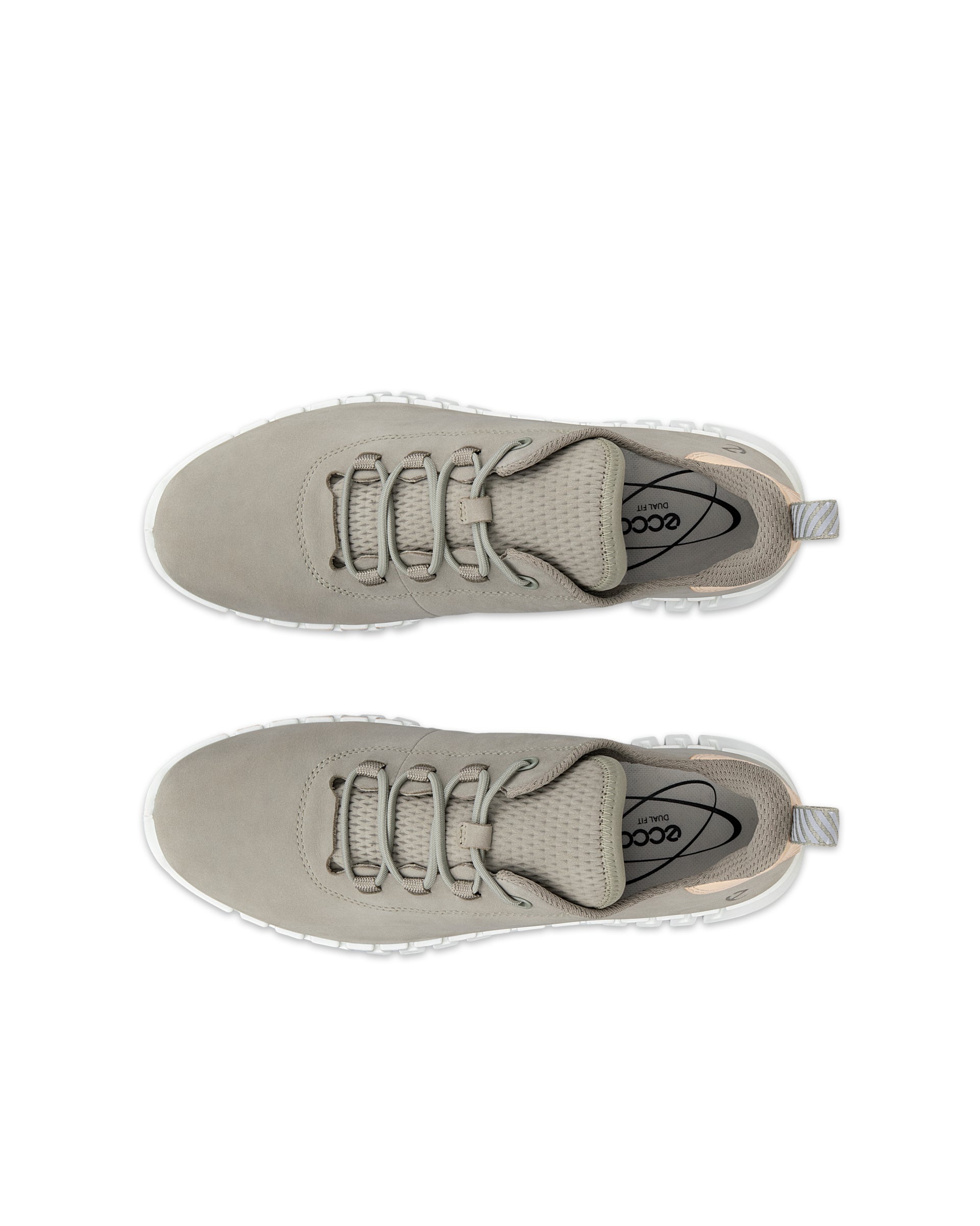 Ženski ležerni čevlji iz usnja nubuk ECCO® GRUUV - Zelena - Top left pair