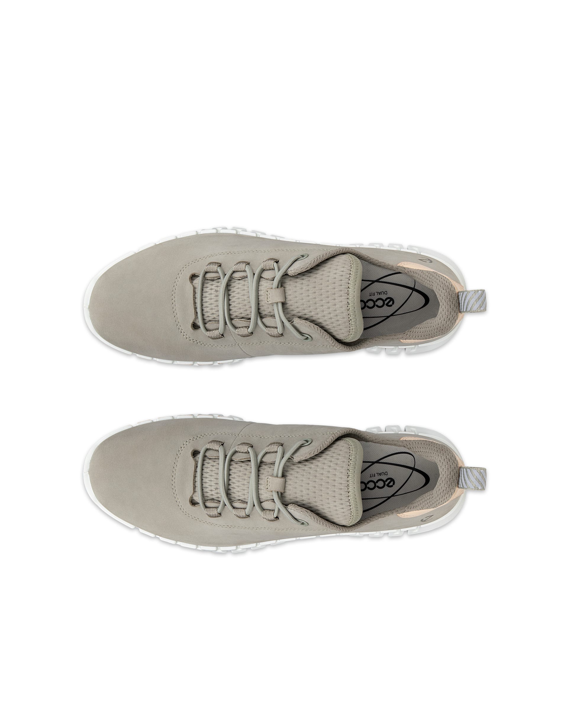 ECCO® GRUUV Damen Sneaker aus Nubukleder - Grün - Top left pair