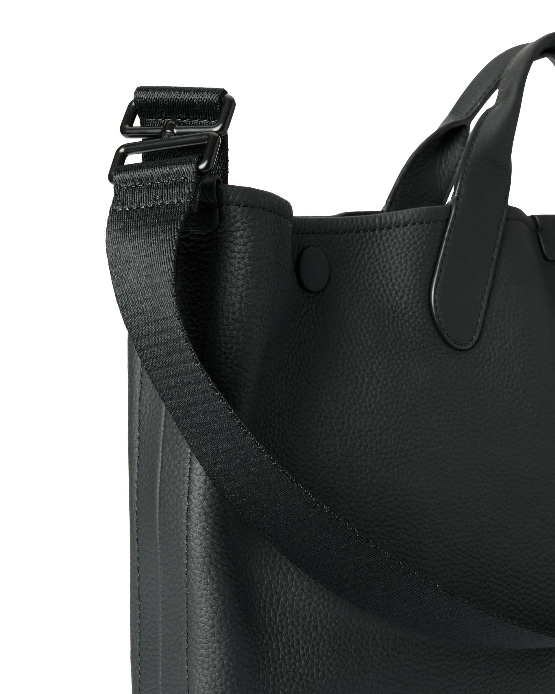 ECCO® East-West Soft Leather Tote Bag - Black - Detail-2