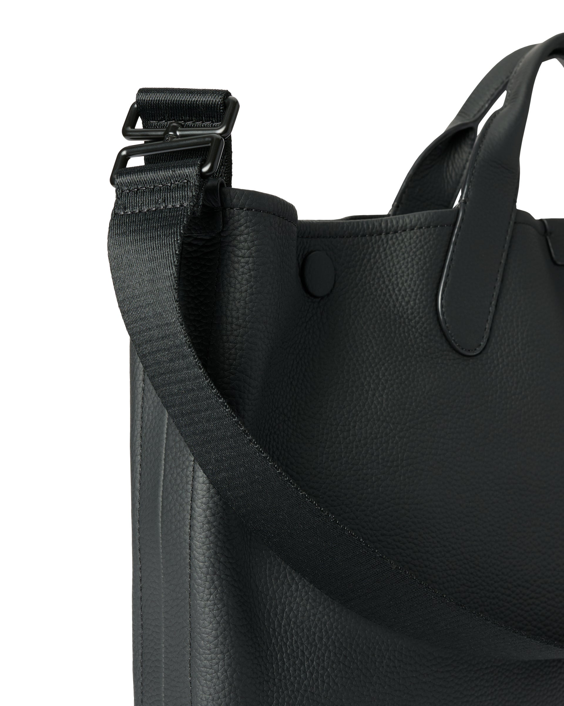 ECCO® East-West Soft Leather Tote Bag - Black - Detail-2