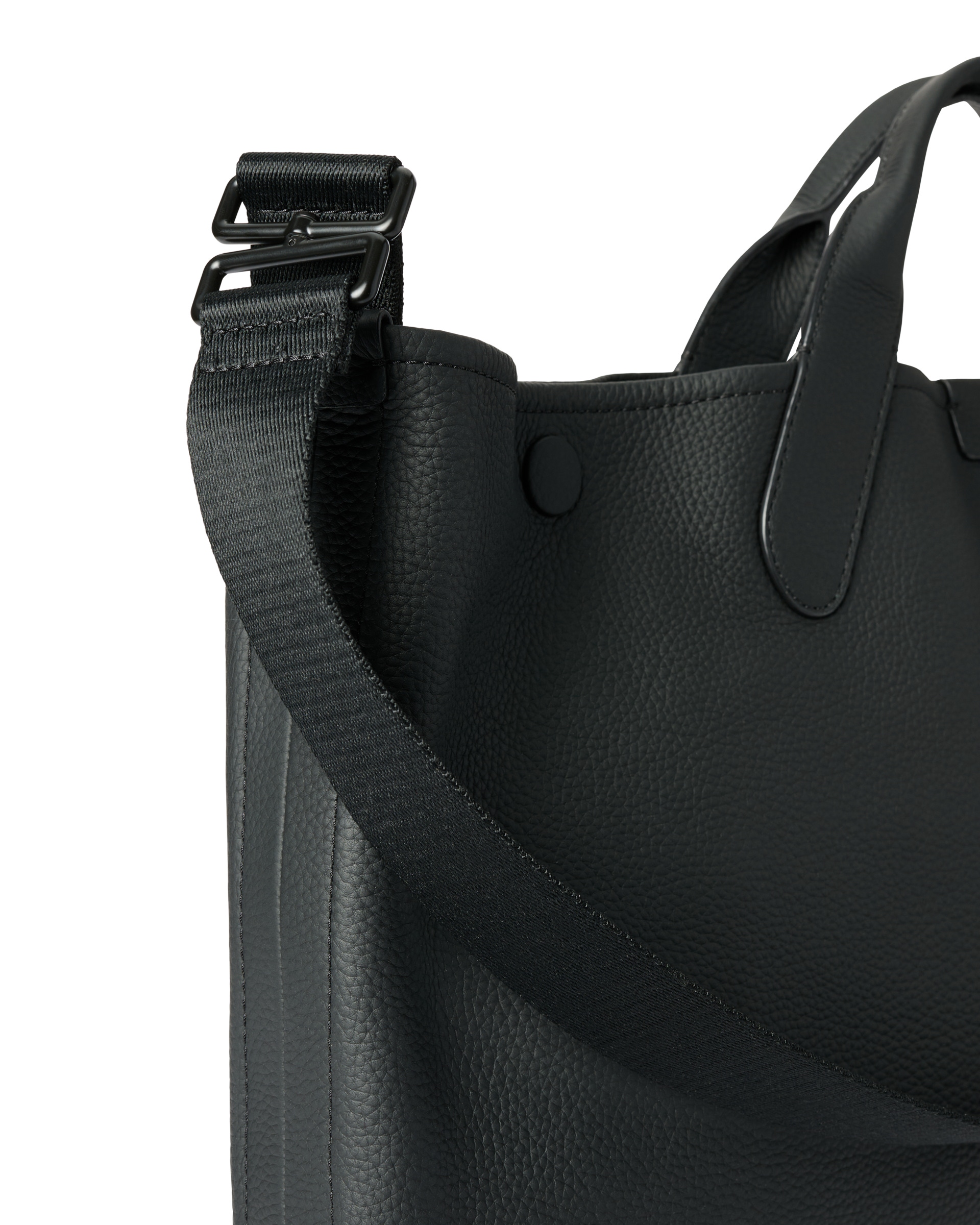 ECCO® East-West Soft Leather Tote Bag - Black - Detail-2