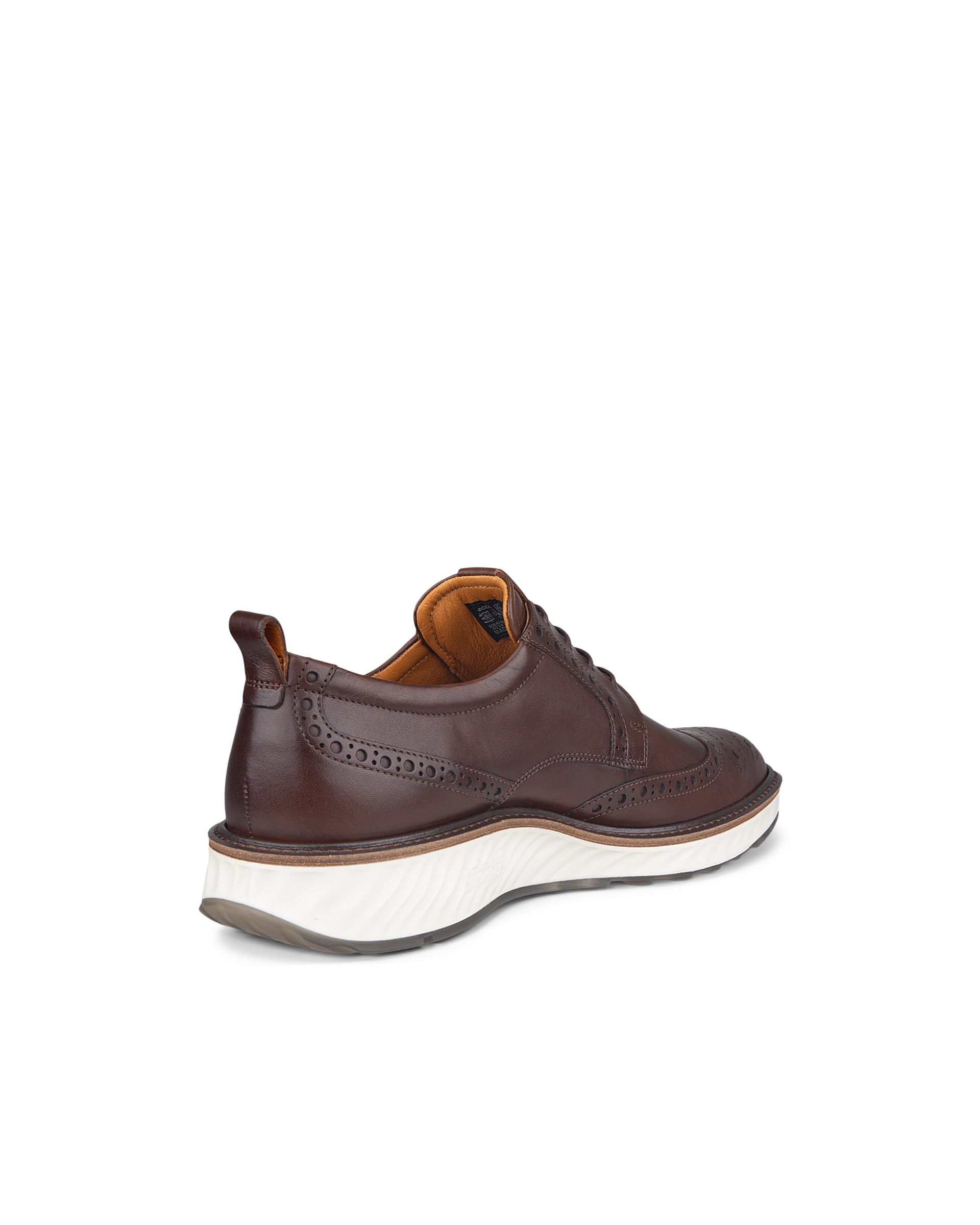 ECCO ST.1 HYBRID WING TIP TIE 26cm 外羽根 Men's ECCO® St.1 Hybrid Leather Wingtip Derby Shoe | Brown